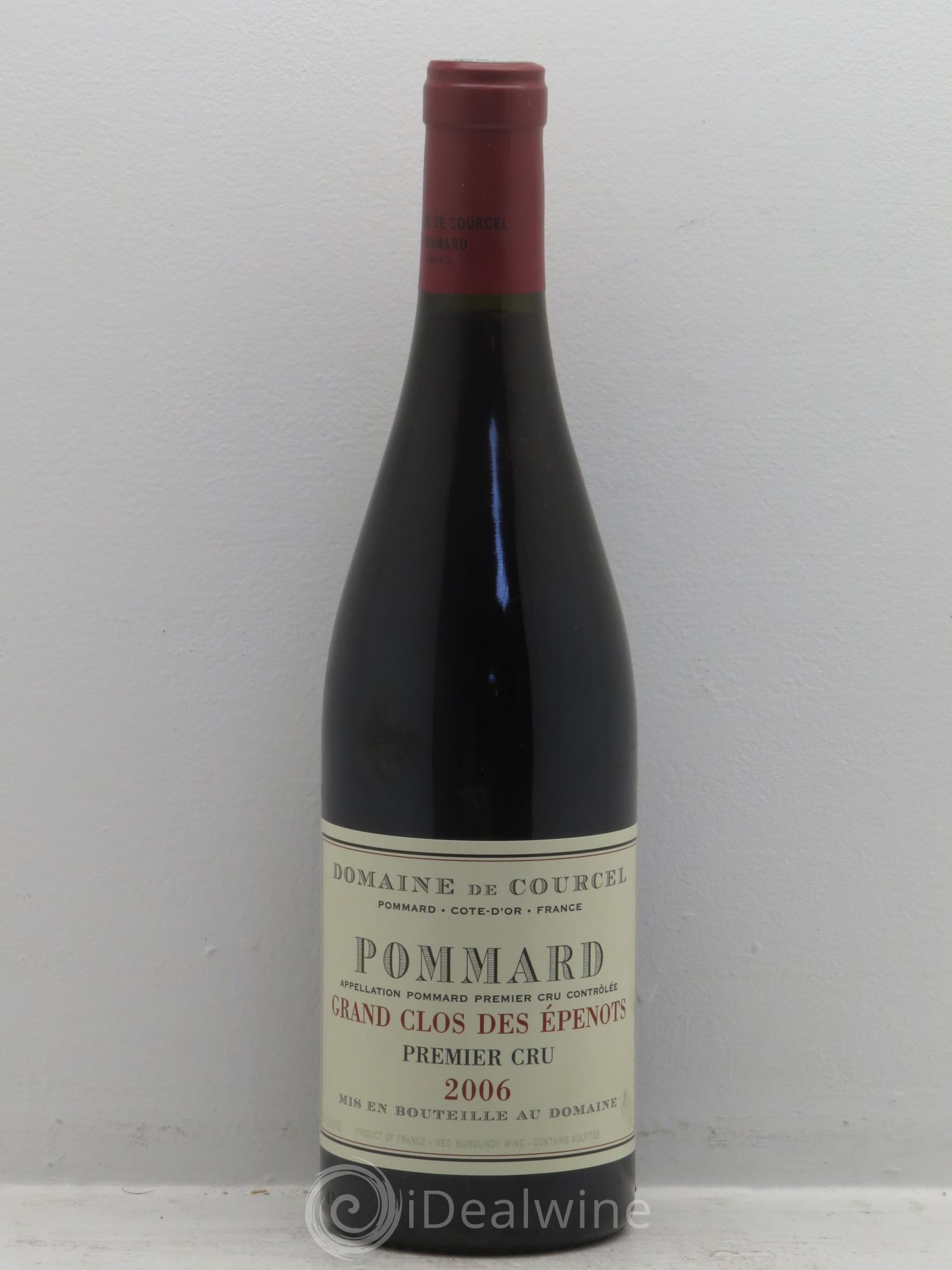 Pommard 1er Cru Grand Clos des Epenots de Courcel (Domaine) 2006 - Lot de 1 bouteille - 0