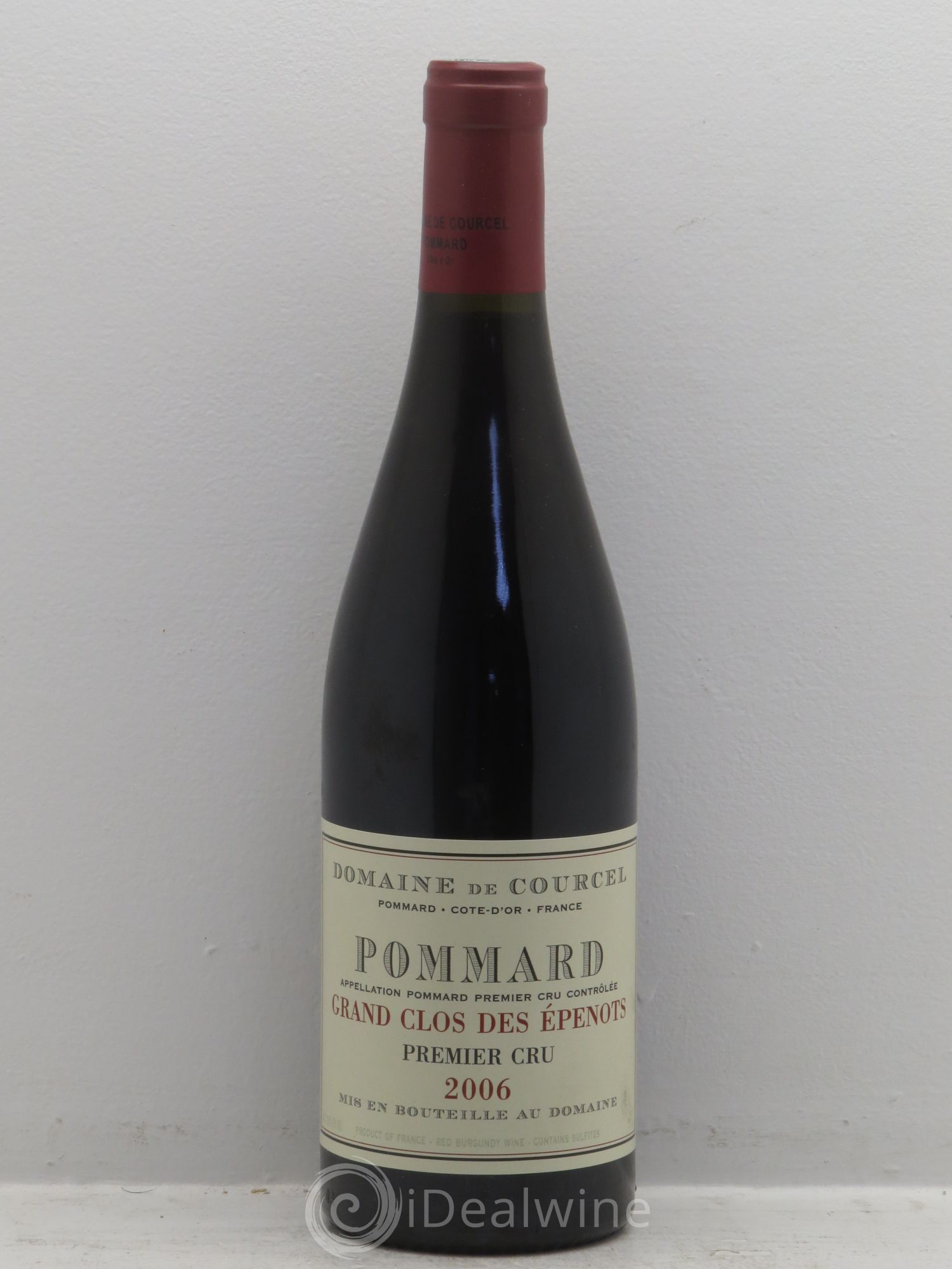 Pommard 1er Cru Grand Clos des Epenots de Courcel (Domaine) 2006 - Lot de 1 bouteille - 0