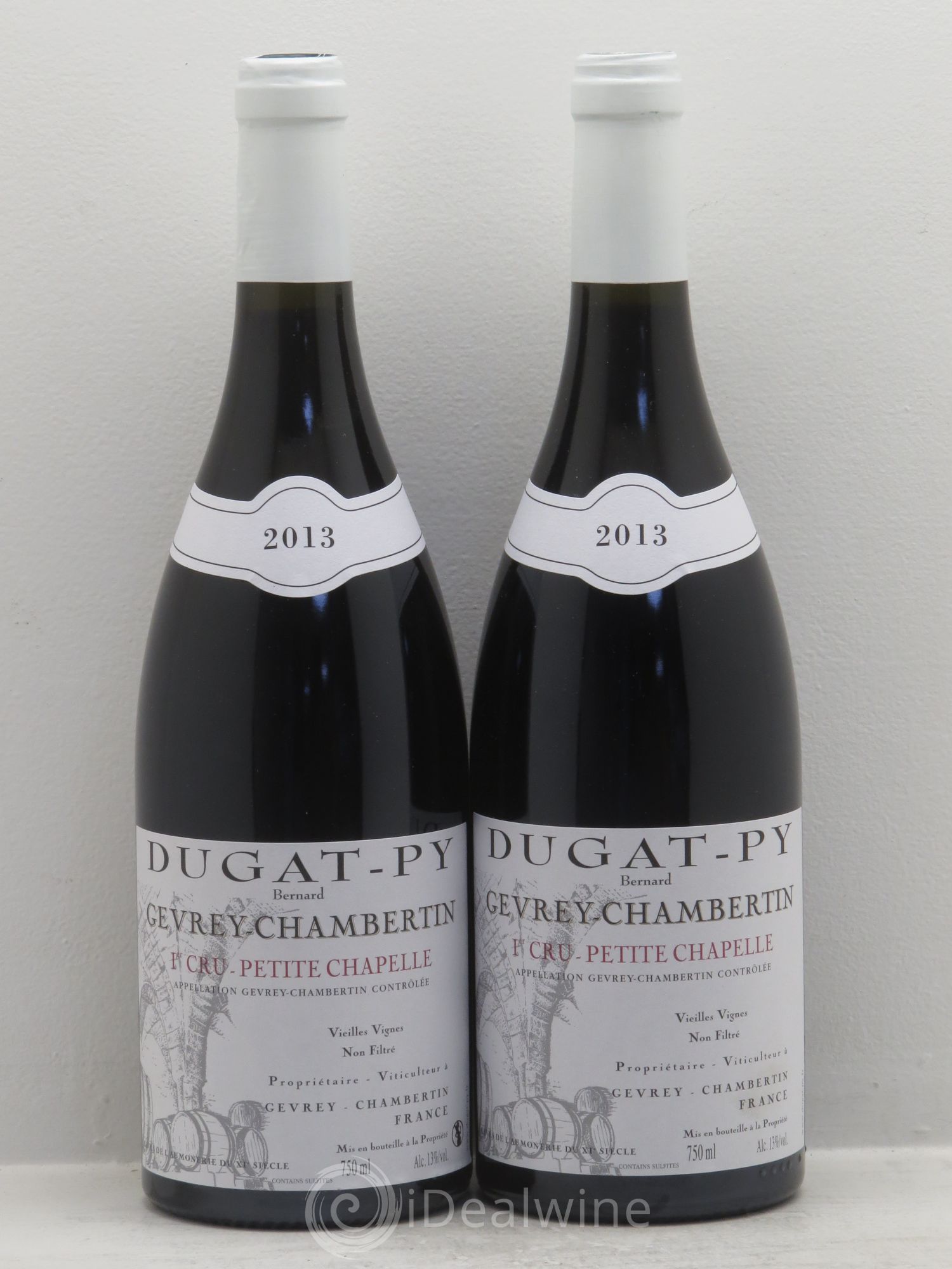 Gevrey-Chambertin 1er Cru Petite Chapelle Vieilles Vignes Dugat-Py Vieilles Vignes 2013 - Lot de 2 bouteilles - 0