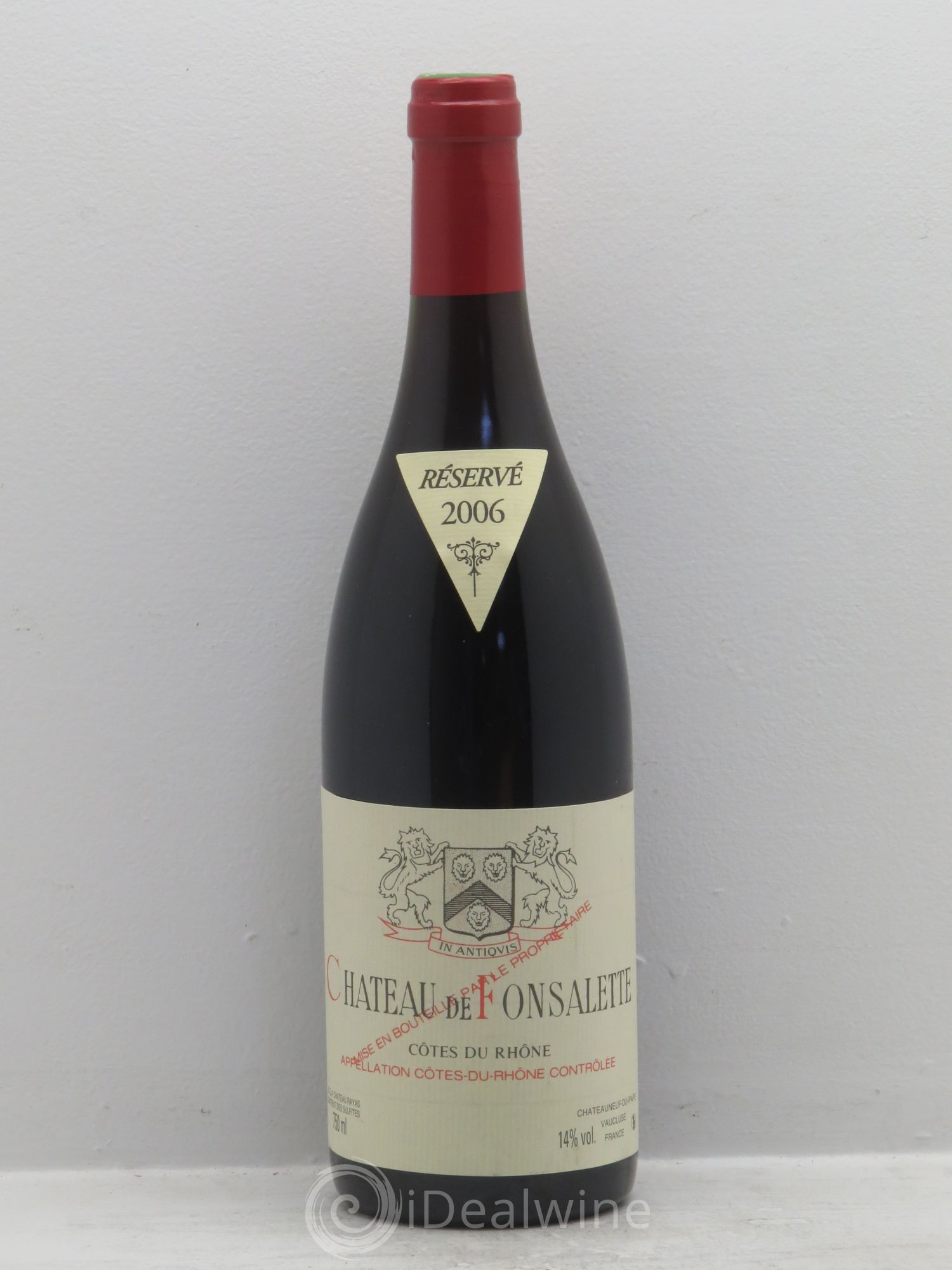 Côtes-du-Rhône Château de Fonsalette Emmanuel Reynaud 2006 - Lot de 1 bouteille - 0