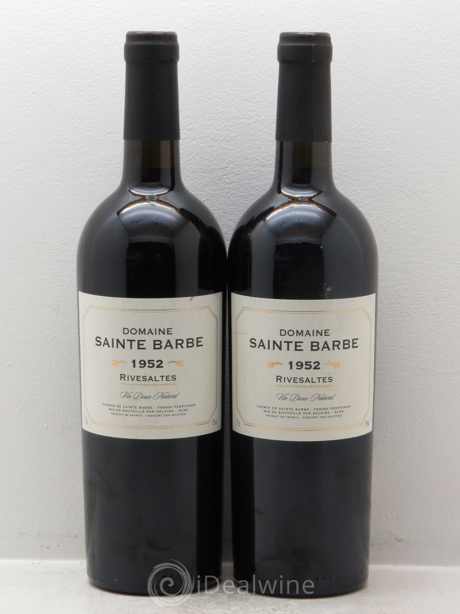 Rivesaltes Sainte Barbe (Domaine) 1952 - Posten von 2 Flaschen - 0