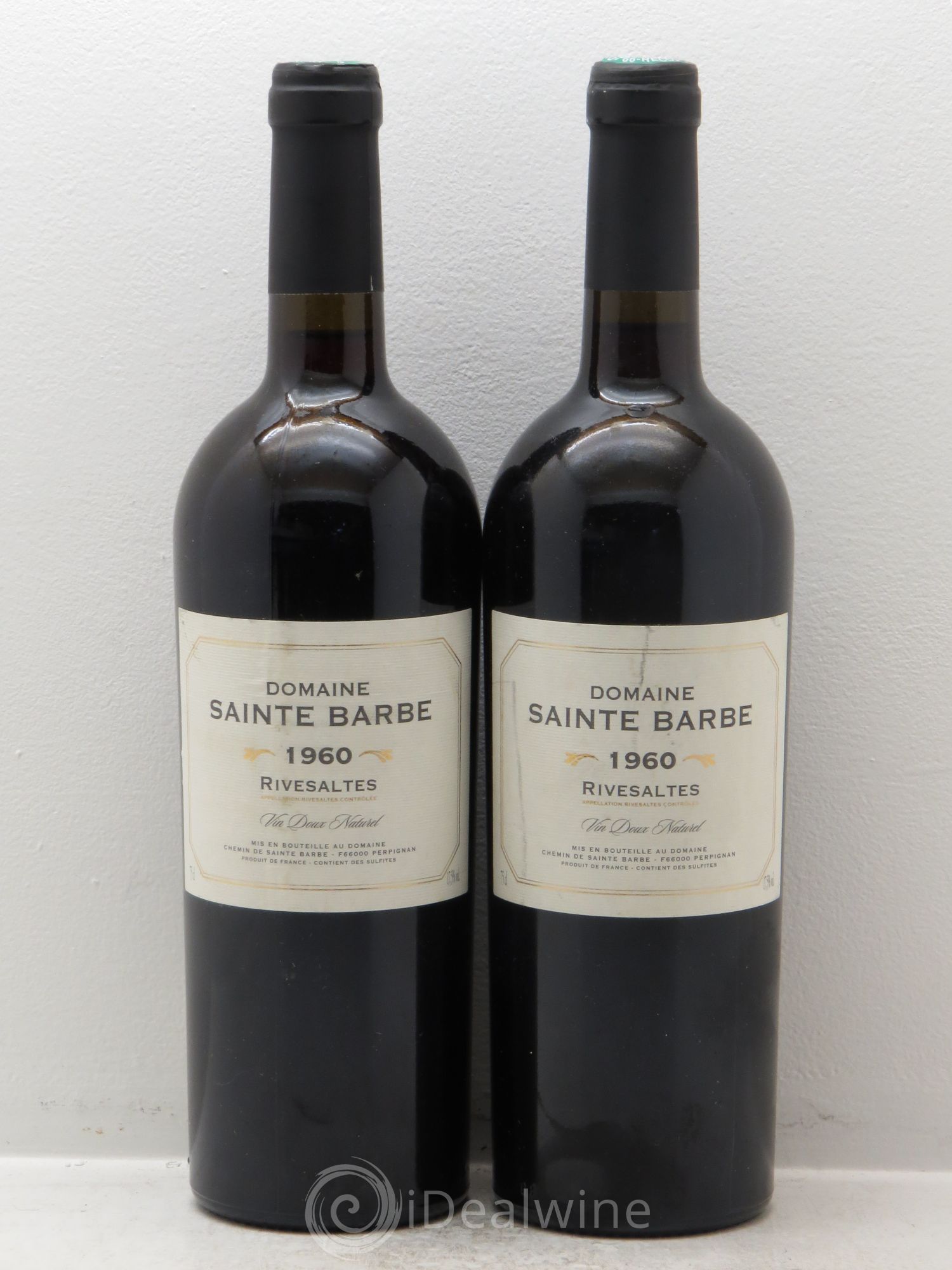 Rivesaltes Sainte Barbe (Domaine) 1960 - Posten von 2 Flaschen - 0