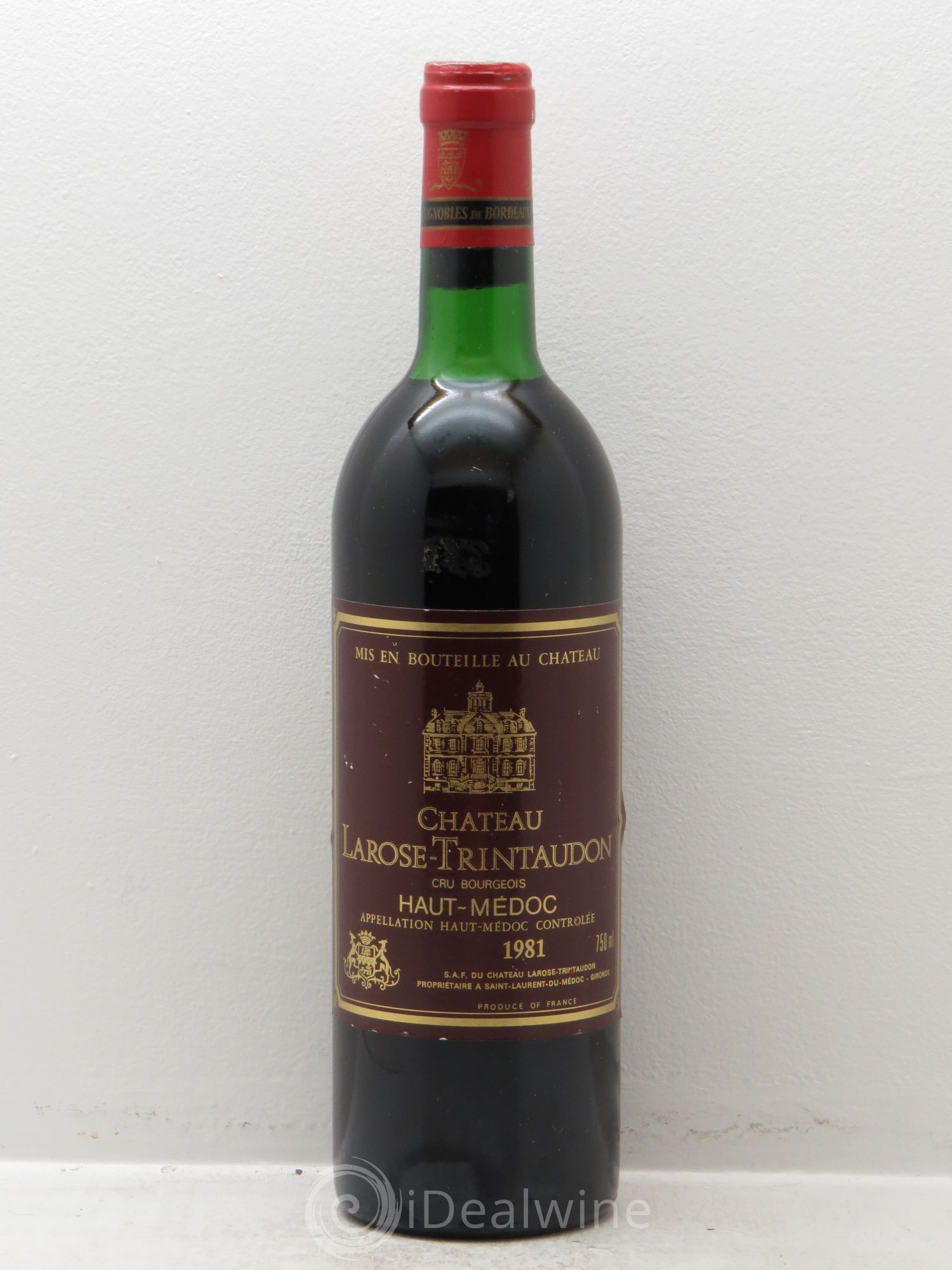 Château Larose Trintaudon Cru Bourgeois 1981 - Lot de 1 bouteille - 0