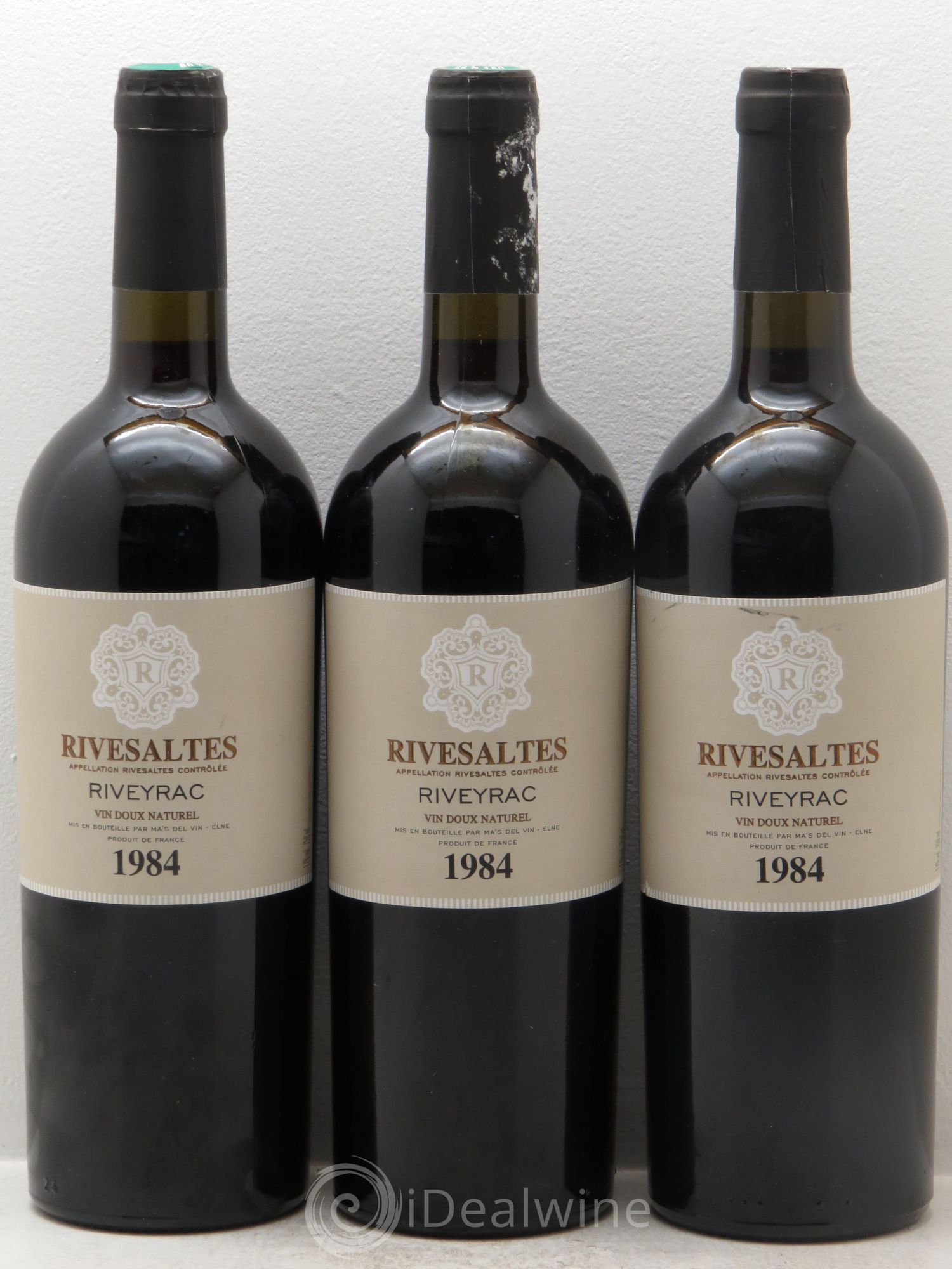 Rivesaltes Riveyrac (Domaine) 1984 - Posten von 3 Flaschen - 0