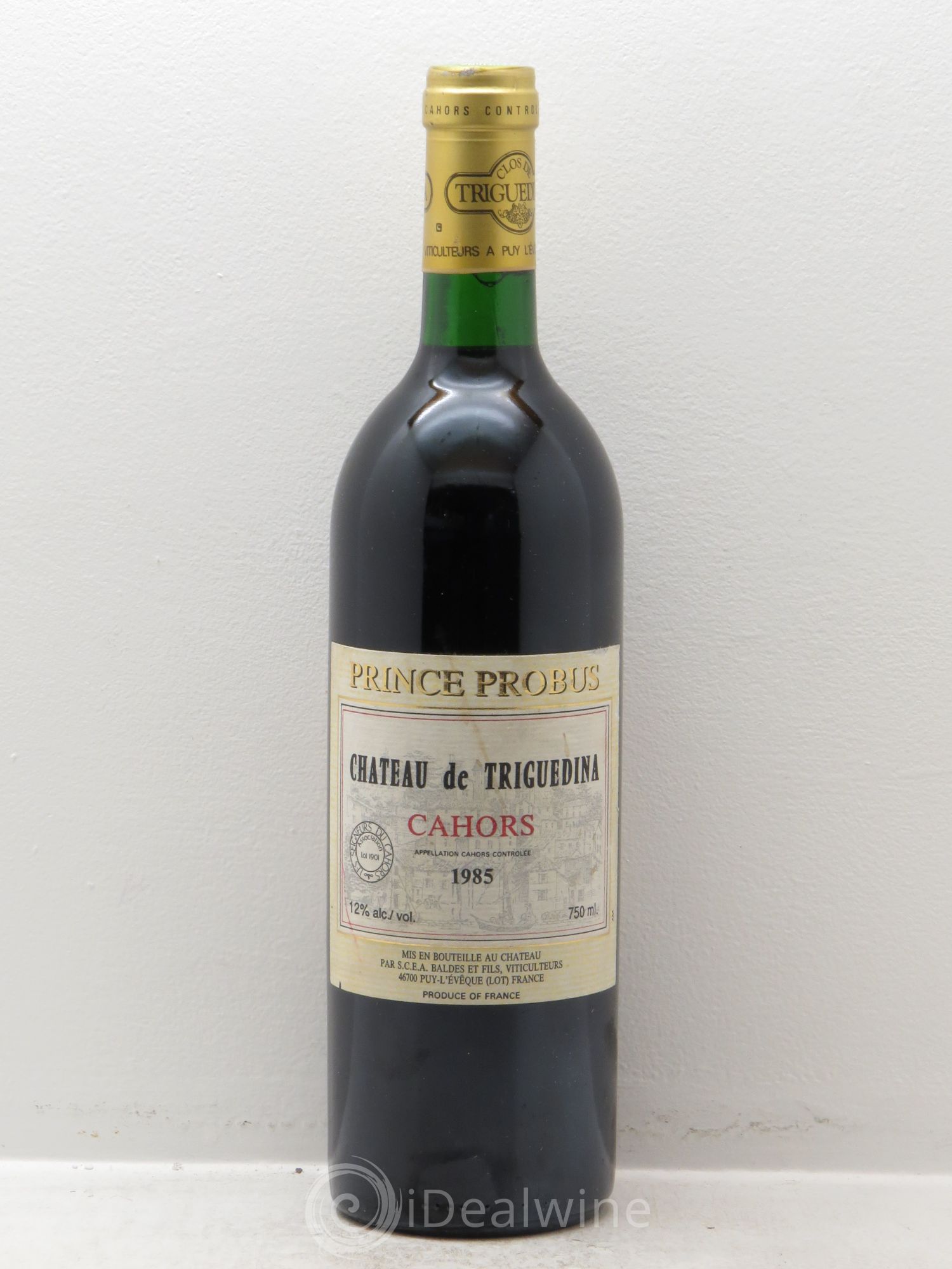 Cahors Clos Triguedina Probus Jean-Luc Baldès 1985 - Lot de 1 bouteille - 0