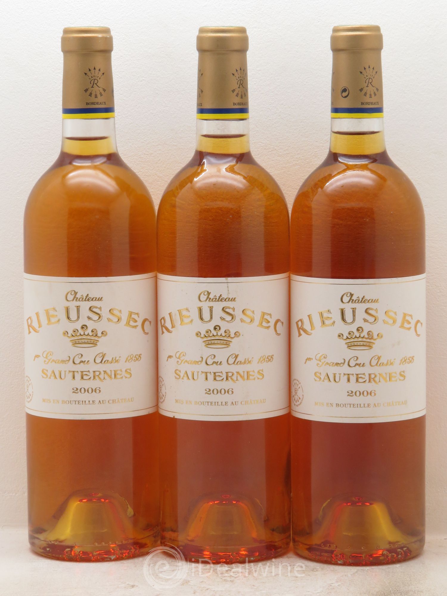 Château Rieussec 1er Grand Cru Classé 2006 - Lotto di 3 bottiglie - 0