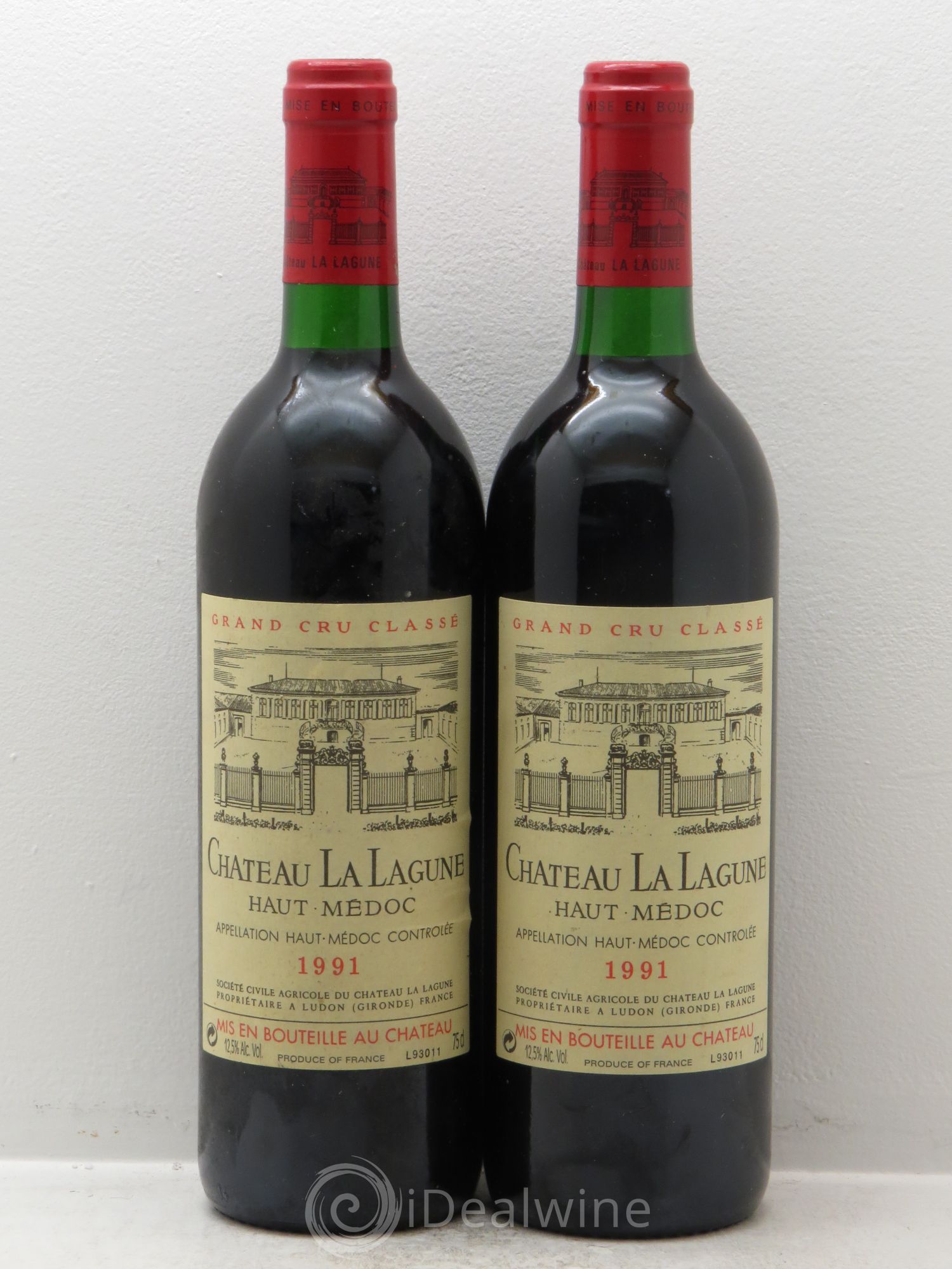 Château la Lagune 3ème Grand Cru Classé 1991 - Lot de 2 bouteilles - 0