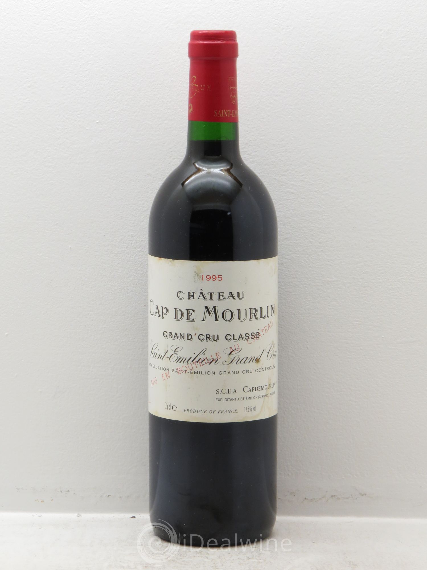 Château Cap de Mourlin Grand Cru Classé 1995 - Lot de 1 bouteille - 0