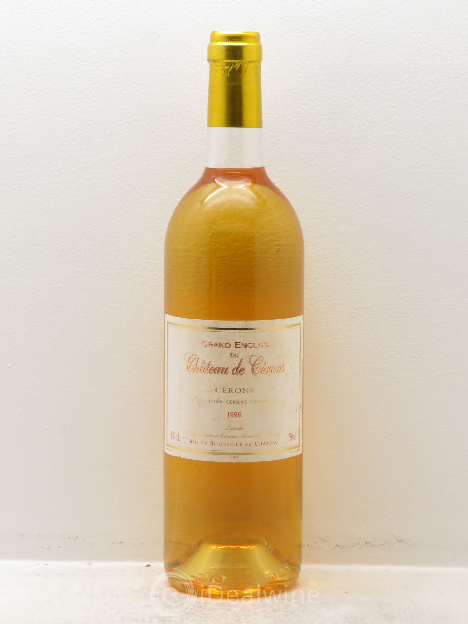 Cérons Grand Enclos - Château de Cérons 1996 - Lotto di 6 bottiglie - 0