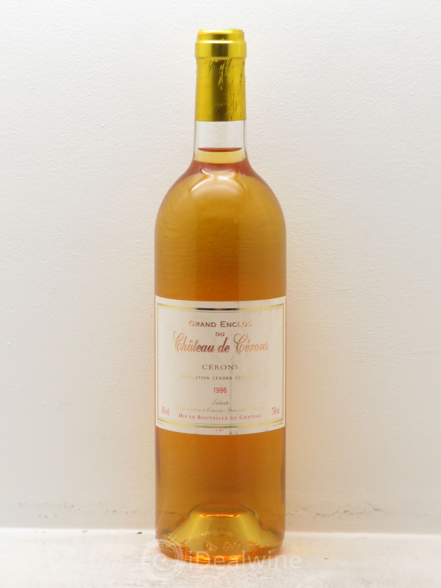 Cérons Grand Enclos - Château de Cérons 1996 - Lotto di 1 bottiglia - 0