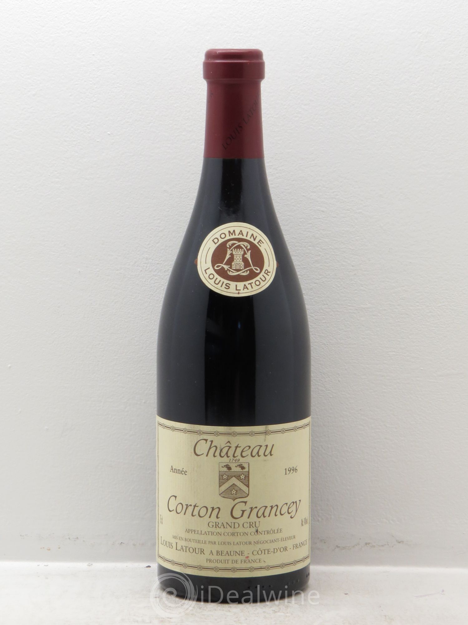 Corton Grand Cru Château Corton Grancey Louis Latour 1996 - Lot de 1 bouteille - 0