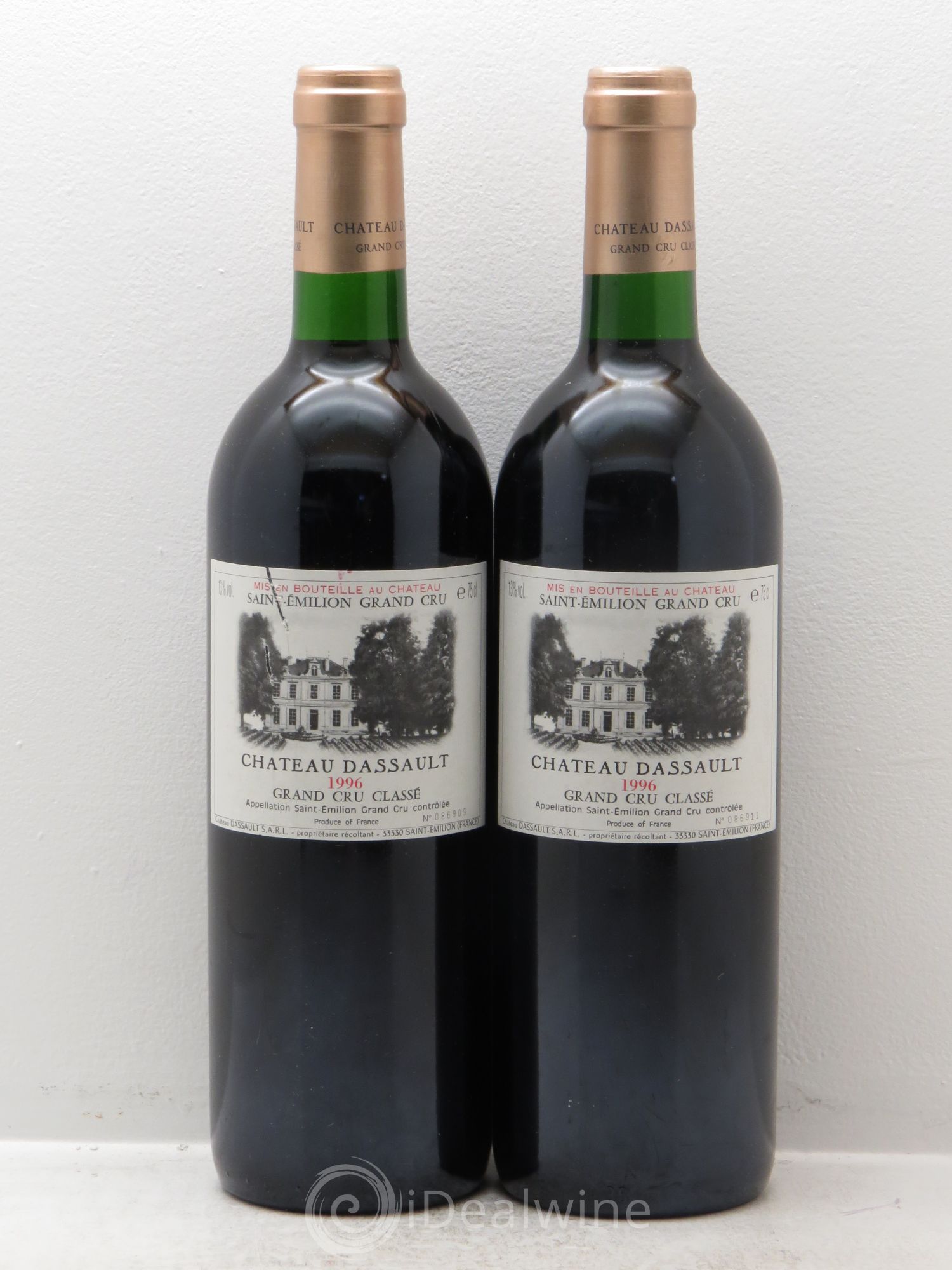 Château Dassault Grand Cru Classé 1996 - Lot de 2 bouteilles - 0