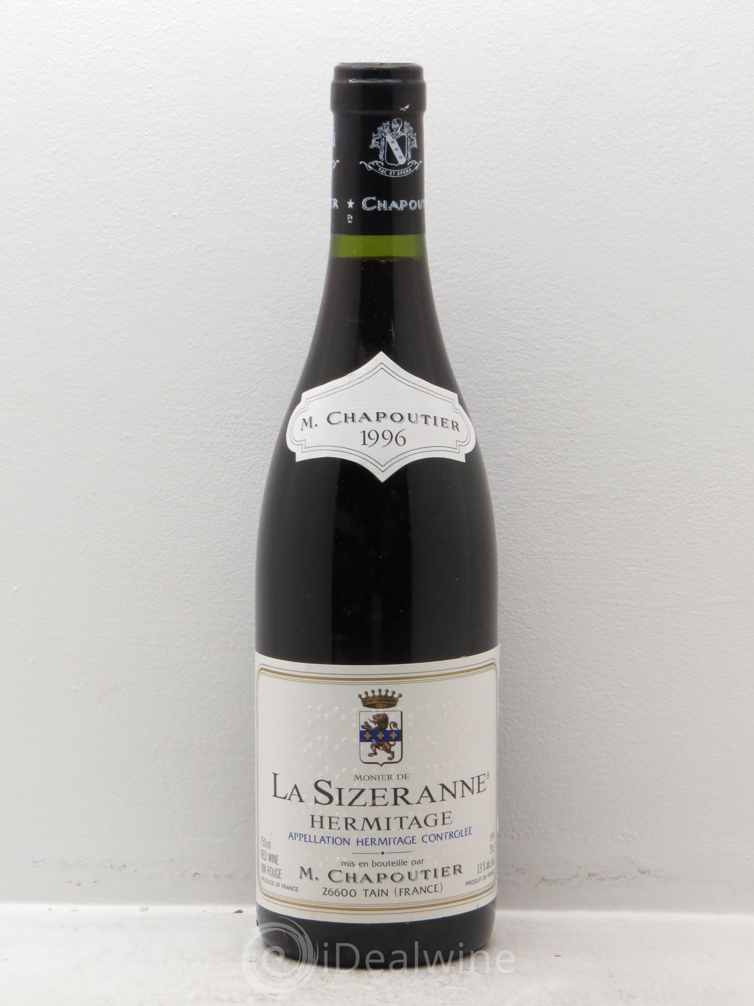 Hermitage Monier de La Sizeranne Chapoutier 1996 - Lot de 1 bouteille - 0