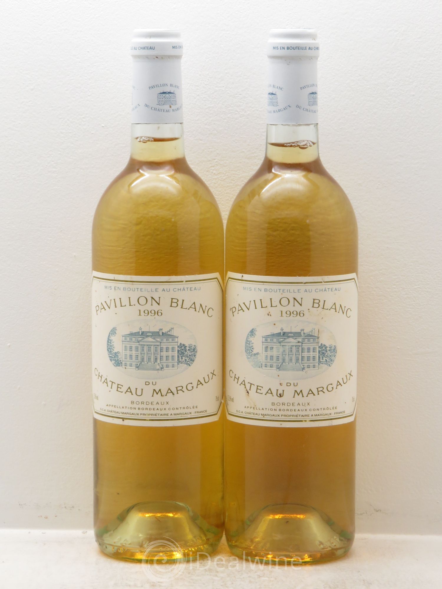 Pavillon Blanc du Château Margaux 1996 - Lot de 2 bouteilles - 0