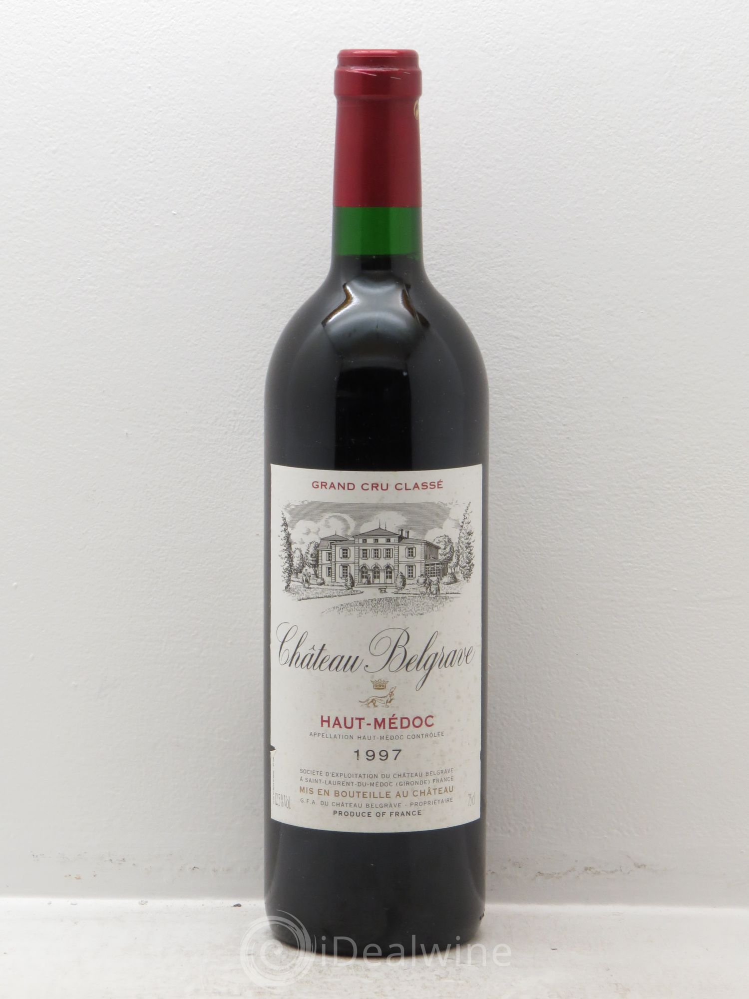 Château Belgrave 5ème Grand Cru Classé 1997 - Lot de 1 bouteille - 0