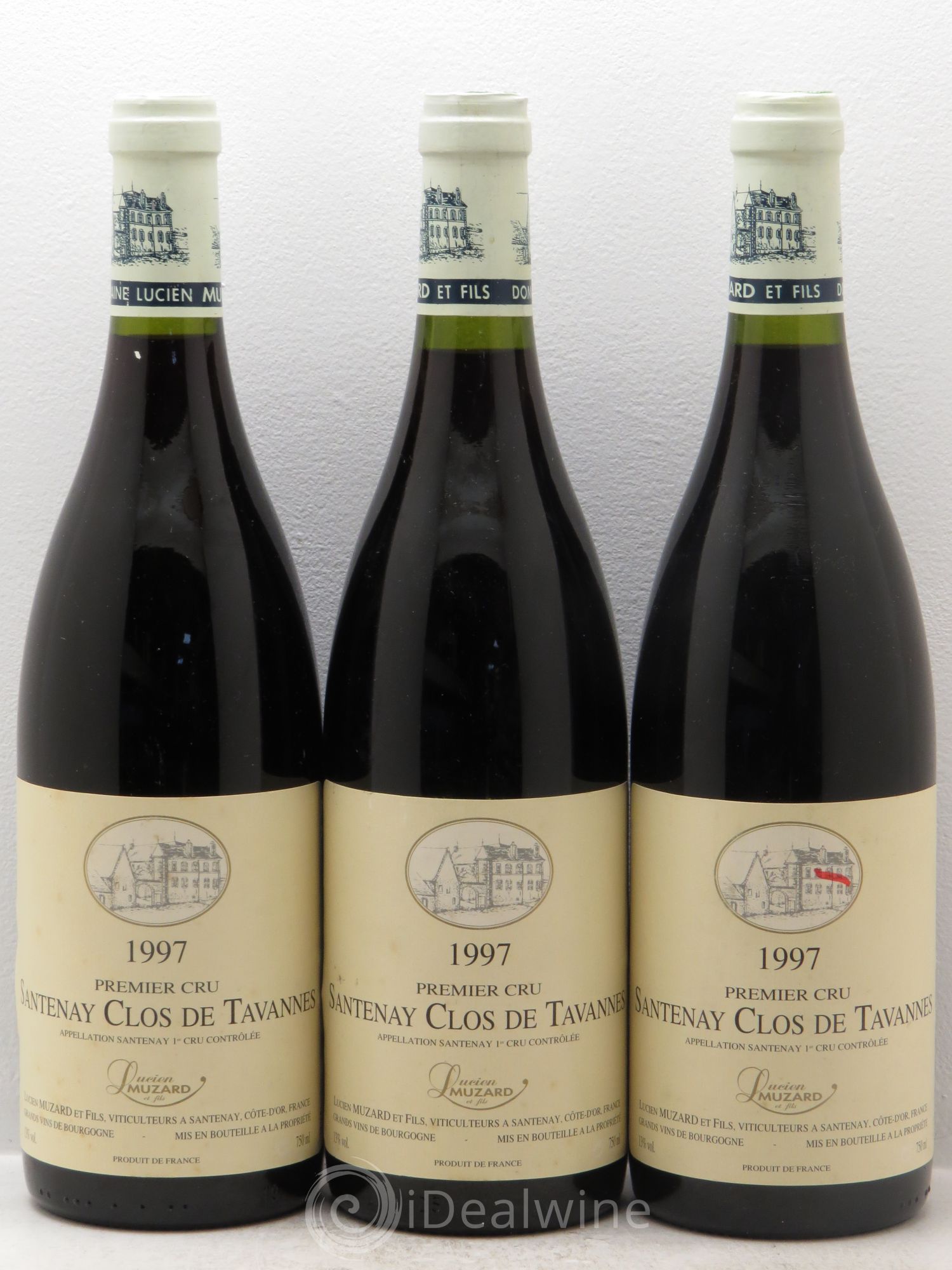 Santenay 1er Cru Lucien Muzard et Fils 1997 - Posten von 3 Flaschen - 0