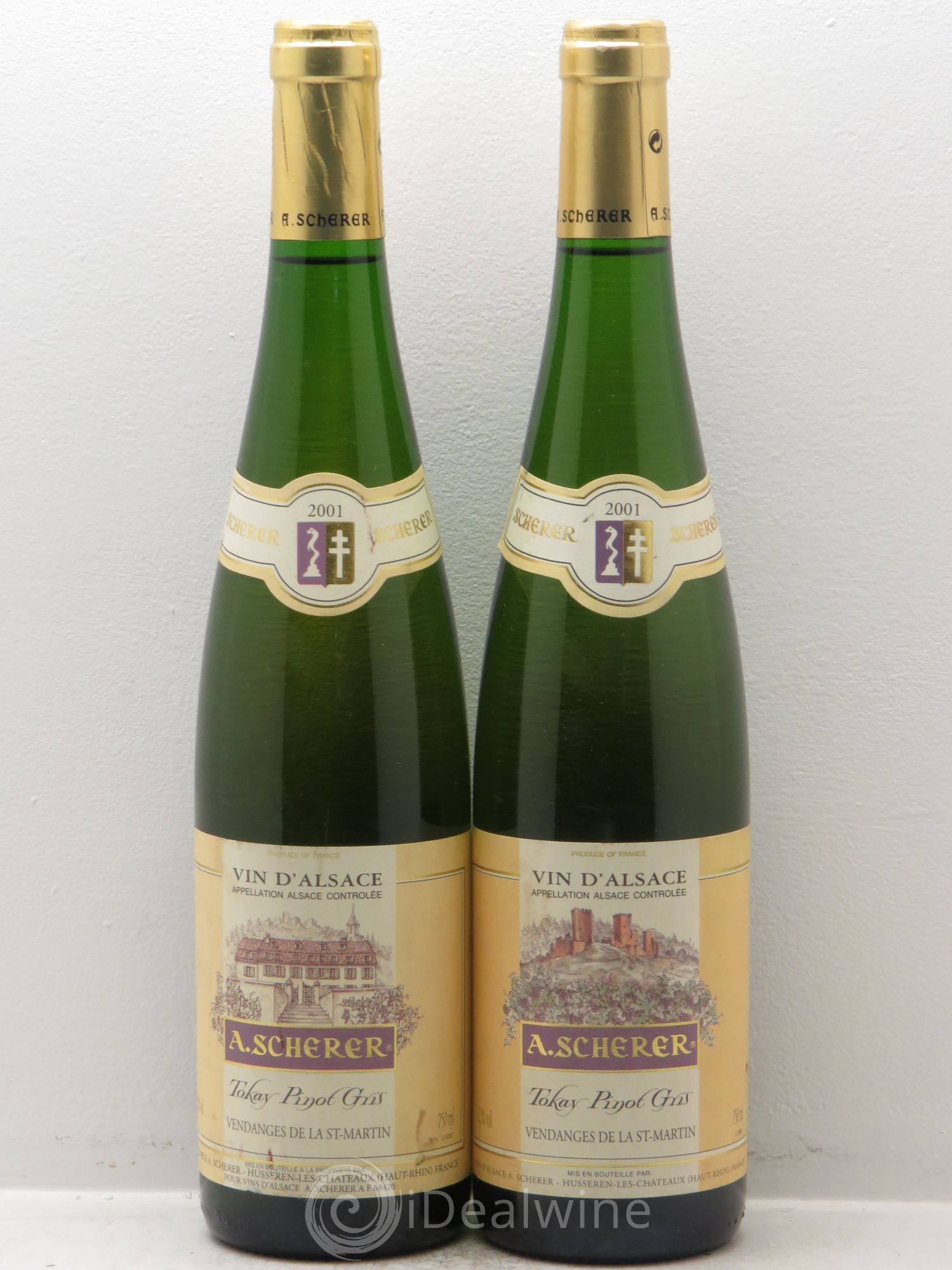 Pinot Gris Vendanges de la Saint Martin - A.Scherer 2001 - Posten von 2 Flaschen - 0