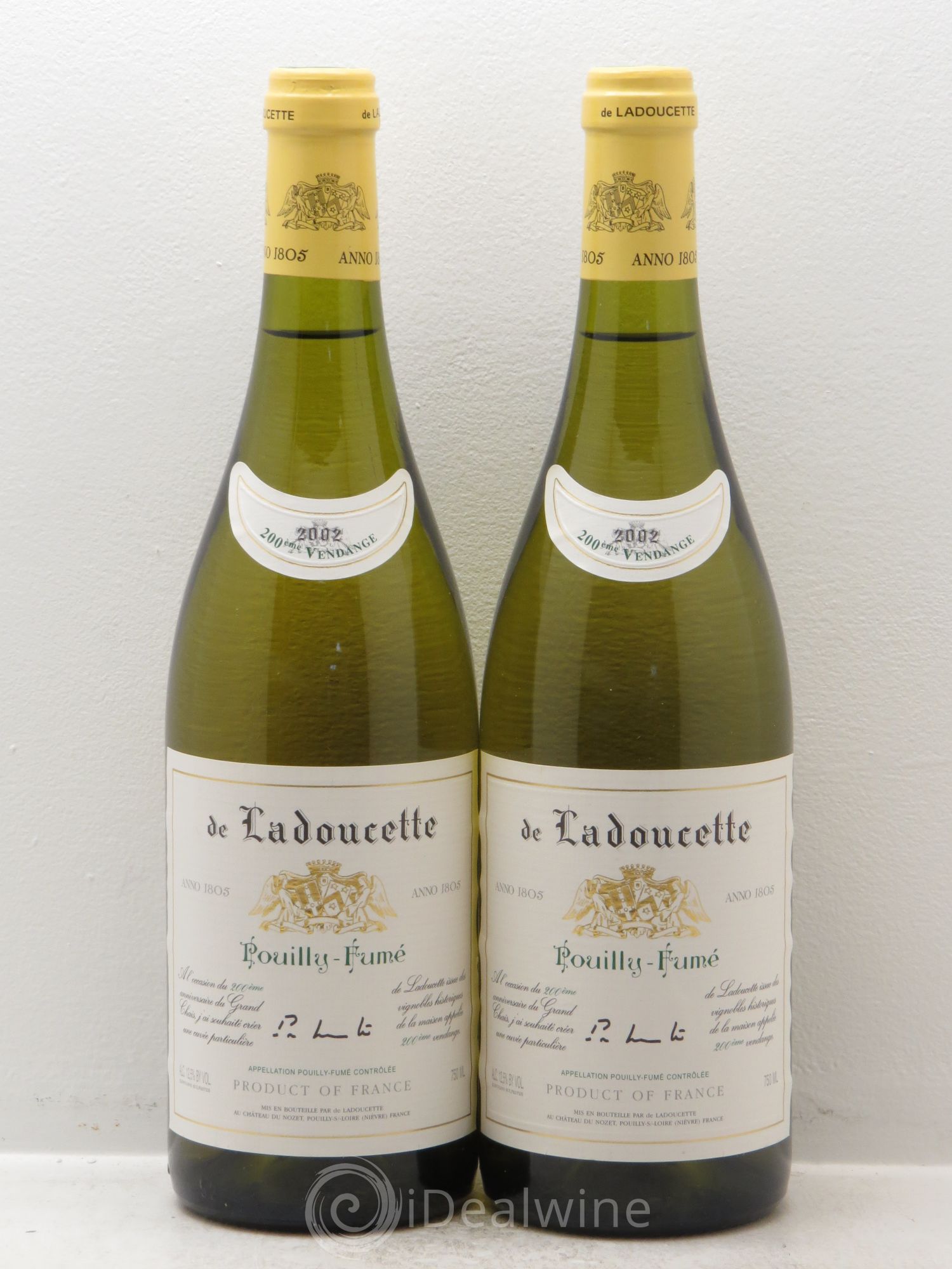 Pouilly-Fumé Patrick de Ladoucette Cuvée 200ème Vendange 2002 - Posten von 2 Flaschen - 0
