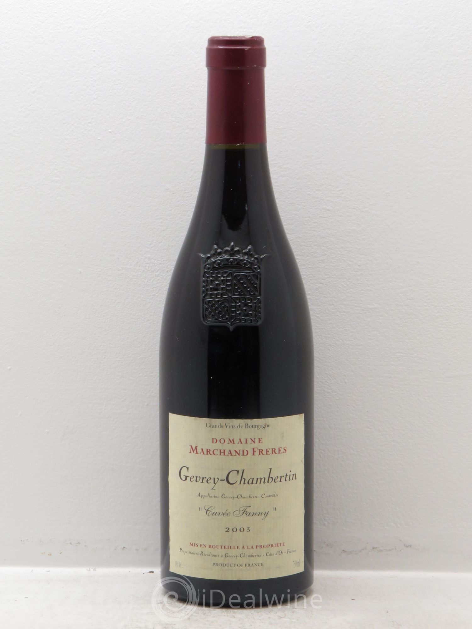 Gevrey-Chambertin Cuvée Fanny Domaine Marchand Frères 2003 - Posten von 1 Flasche - 0