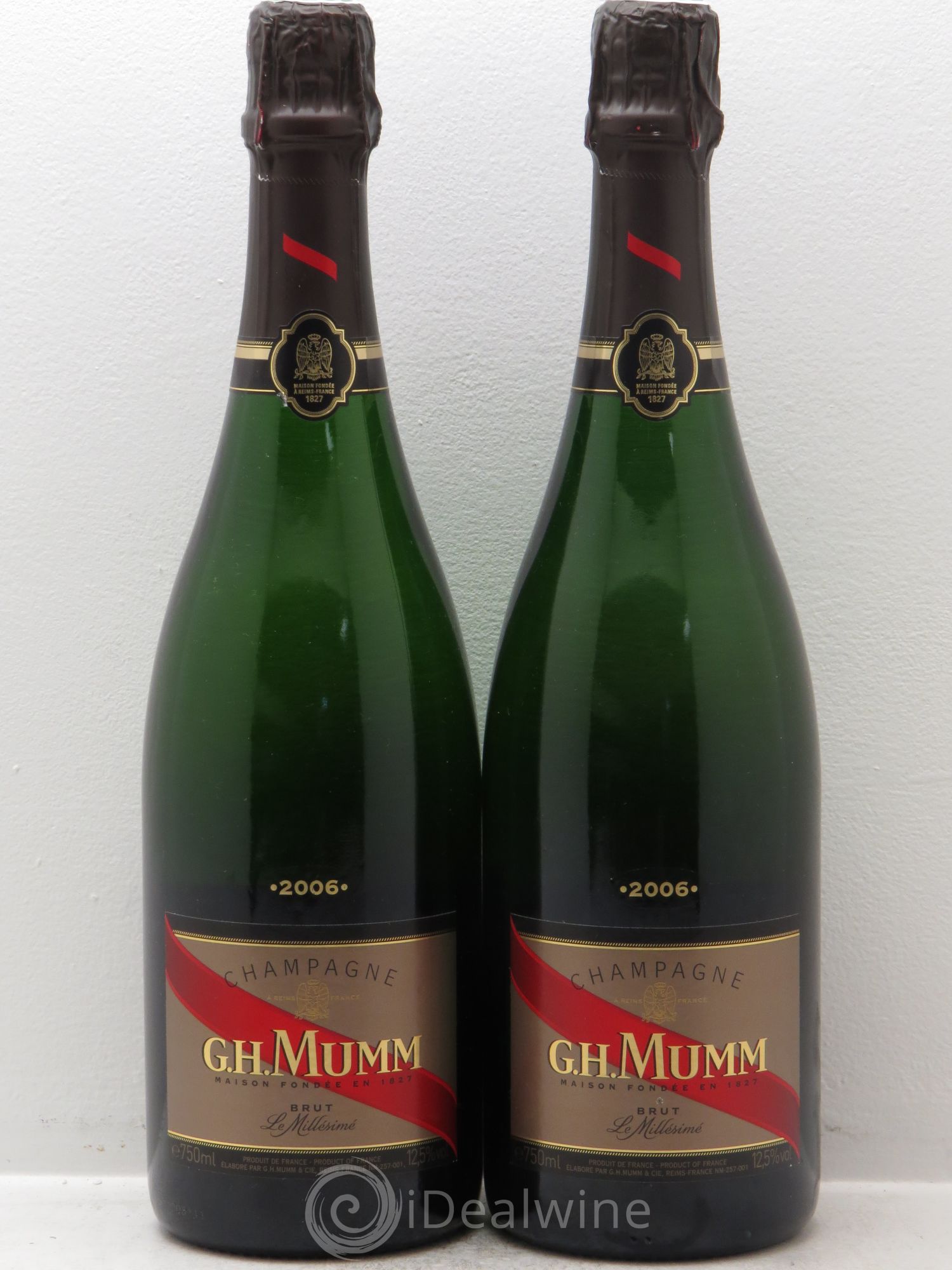 Champagne Mumm Cordon Rouge 2006 - Lot de 2 bouteilles - 0