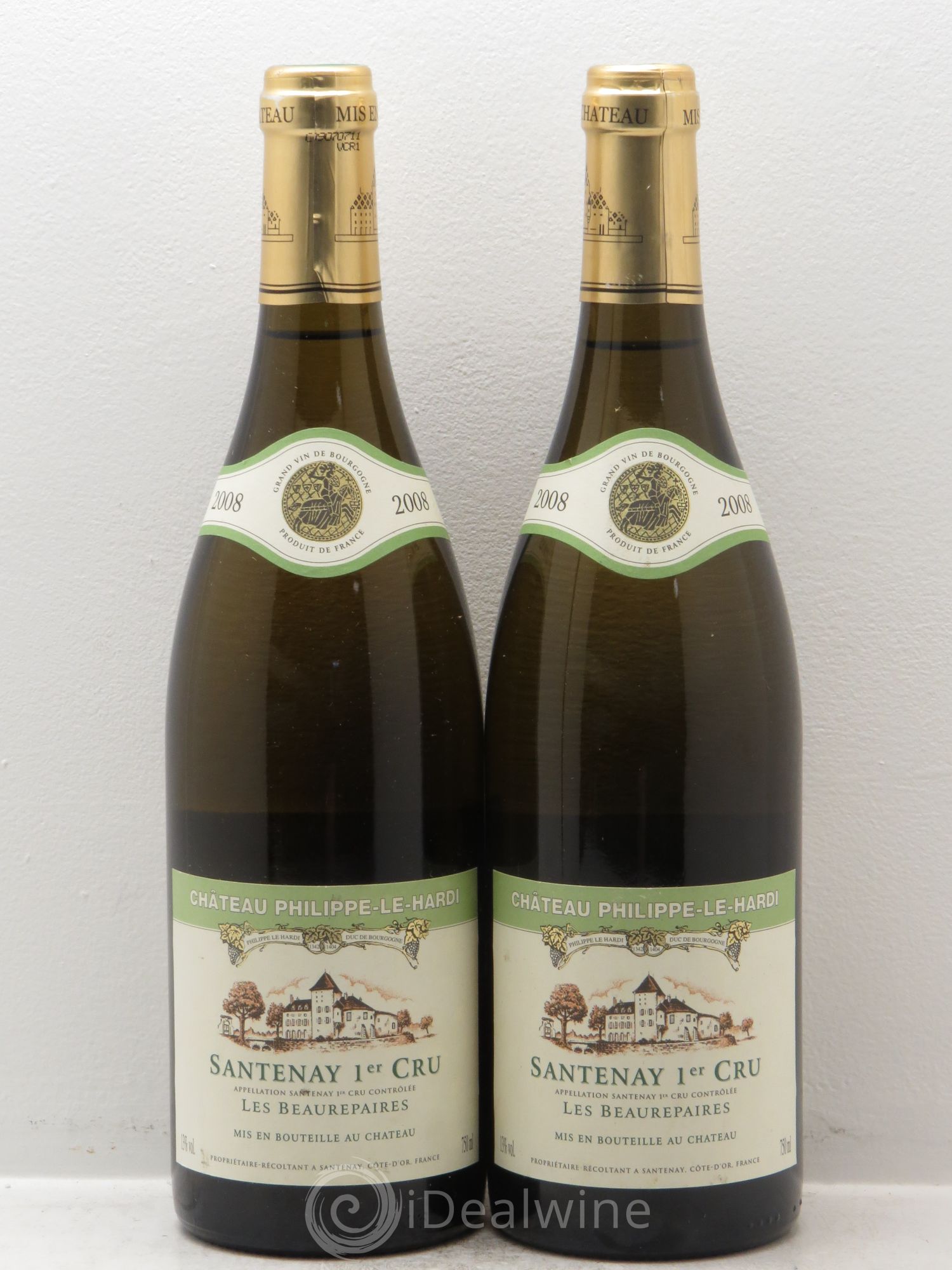 Santenay 1er Cru Le Beaurepaire - Château Philippe Le Hardy 2008 - Posten von 2 Flaschen - 0