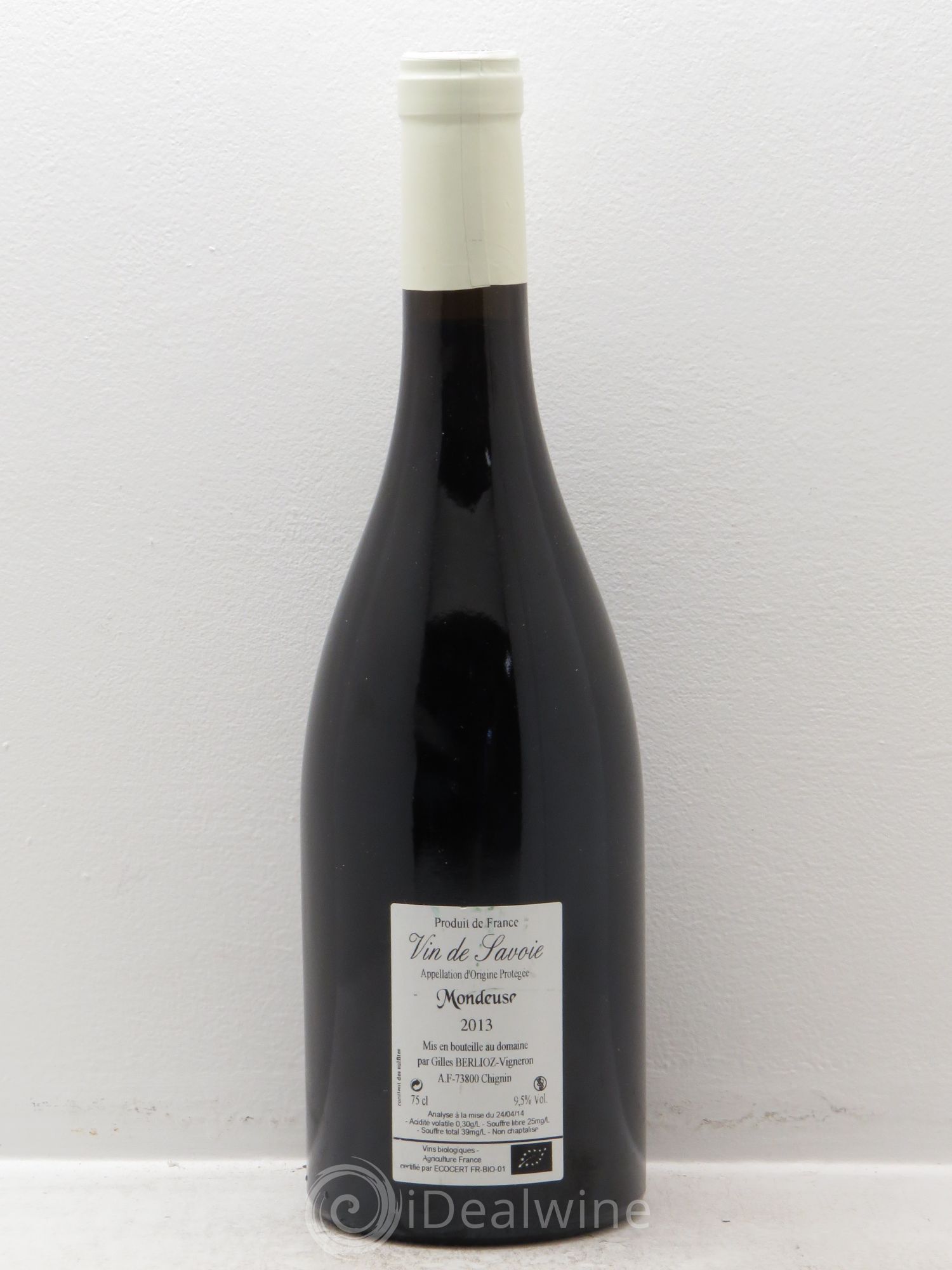 Vin de Savoie La Deuse Gilles Berlioz 2013 - Lot de 1 bouteille - 1