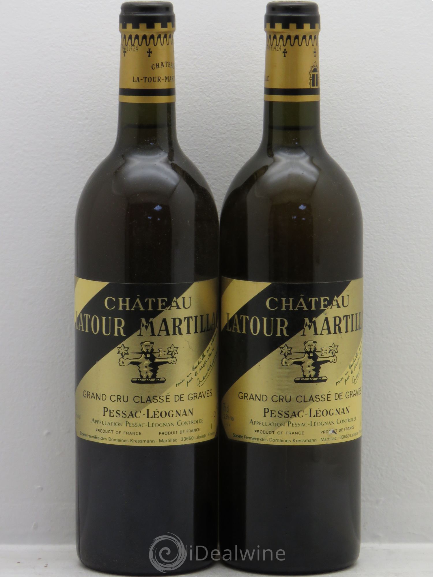 Château Latour-Martillac Cru Classé de Graves 1993 - Lot de 2 bouteilles - 0