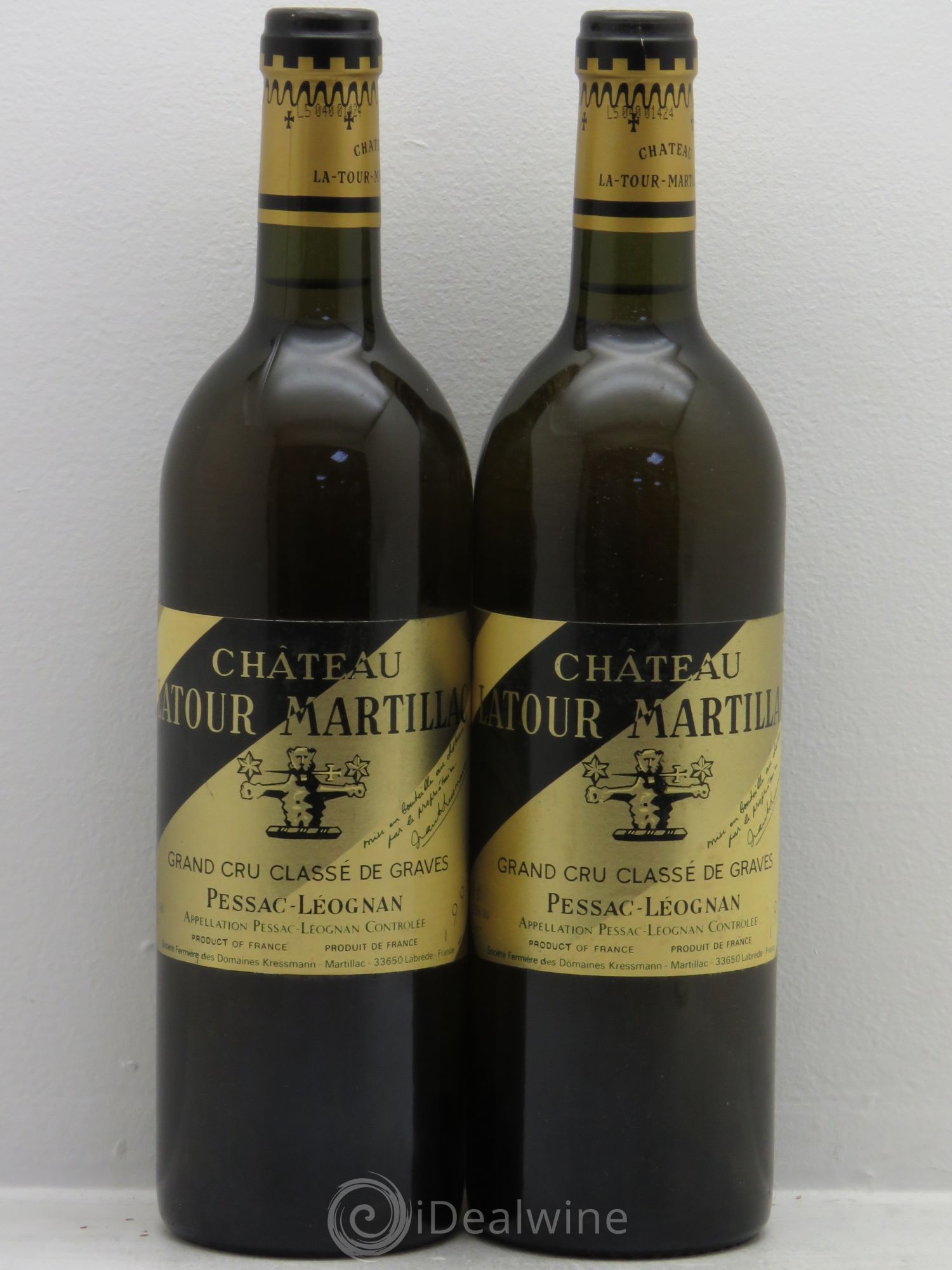Château Latour-Martillac Cru Classé de Graves 1993 - Lot de 2 bouteilles - 0