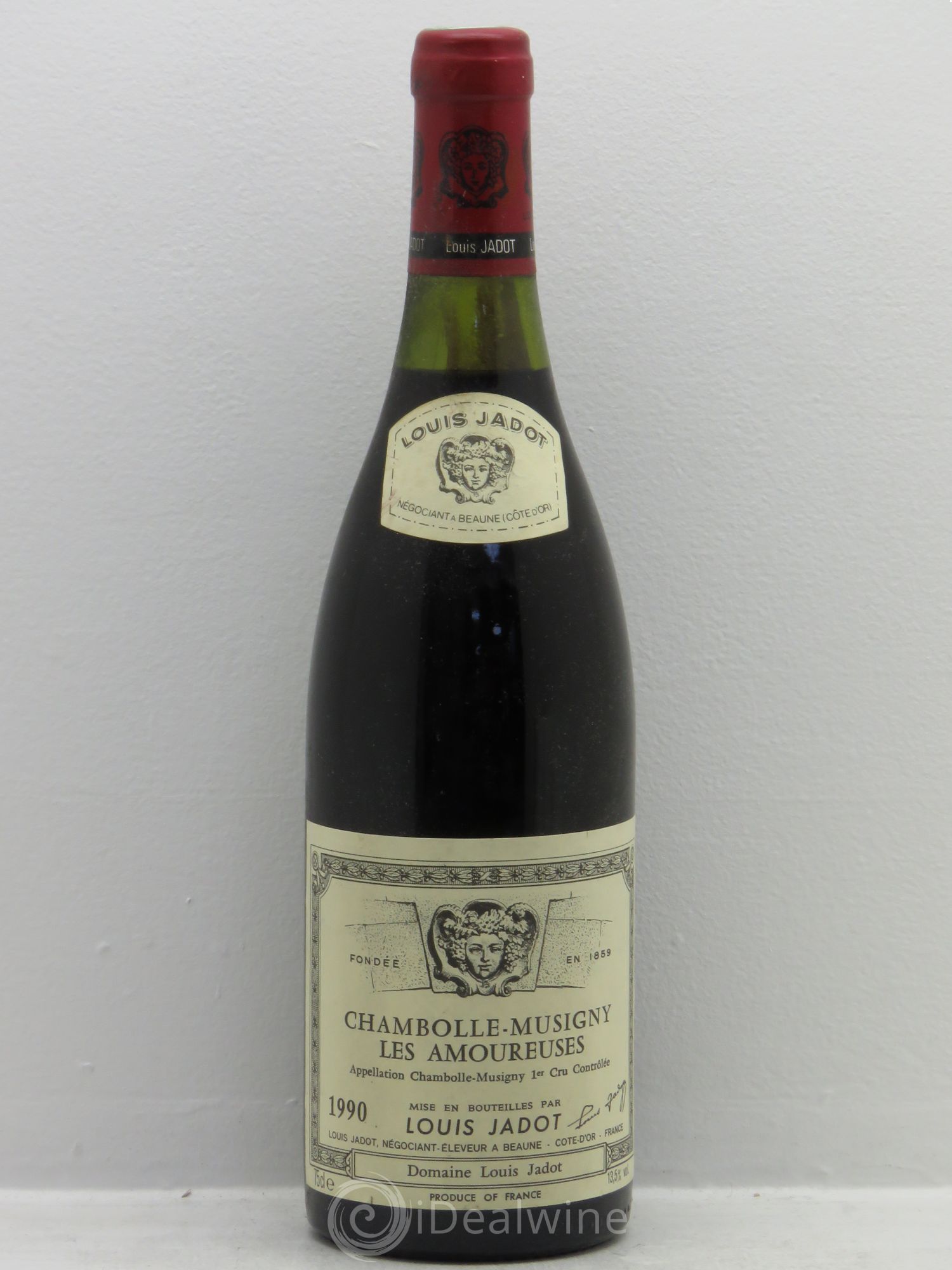 Chambolle-Musigny 1er Cru Les Amoureuses Domaine Louis Jadot 1990 - Lot de 1 bouteille - 0