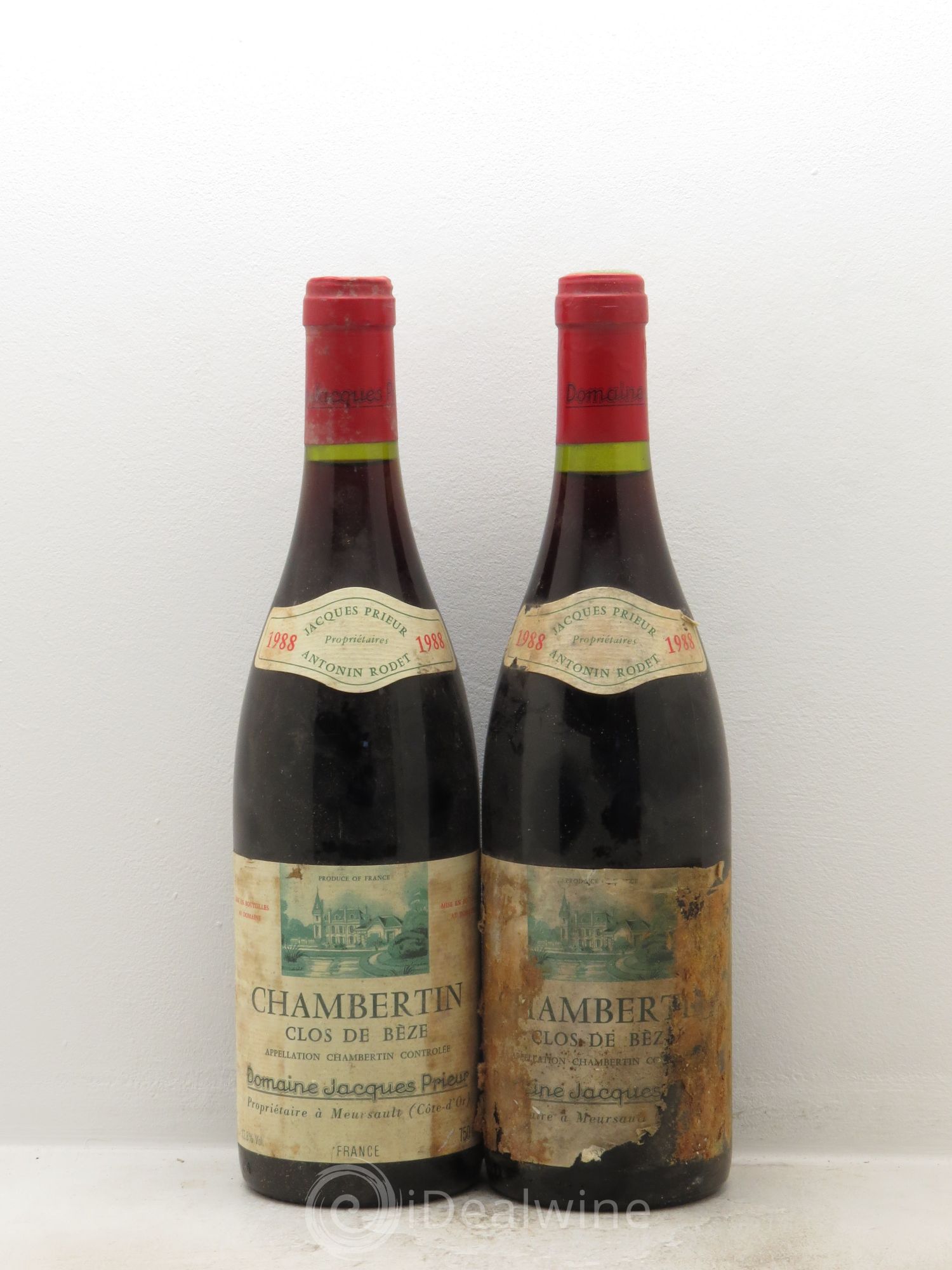 Chambertin Clos de Bèze Grand Cru Jacques Prieur 1988 - Lot de 2 bouteilles - 0