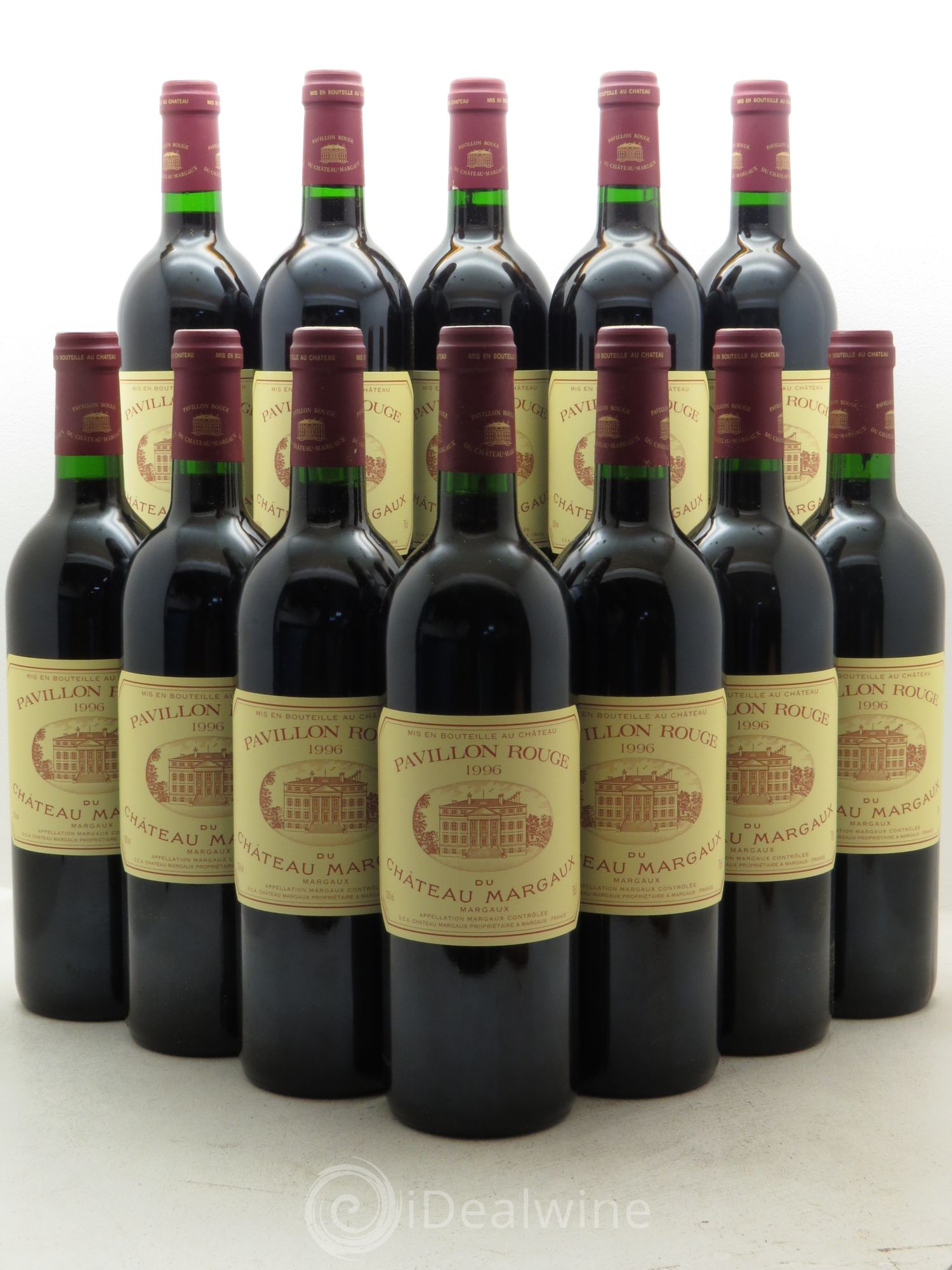 Pavillon Rouge du Château Margaux Second Vin 1996 - Lot de 12 bouteilles - 0