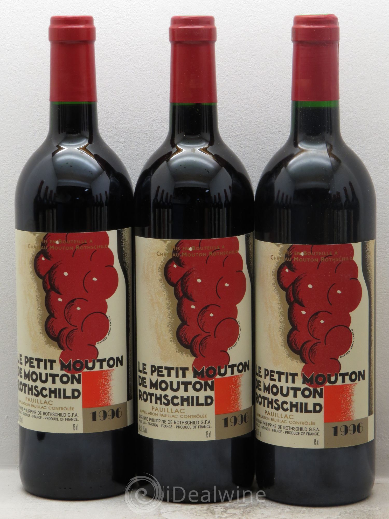 Petit Mouton Second Vin 1996 - Lot de 12 bouteilles - 1