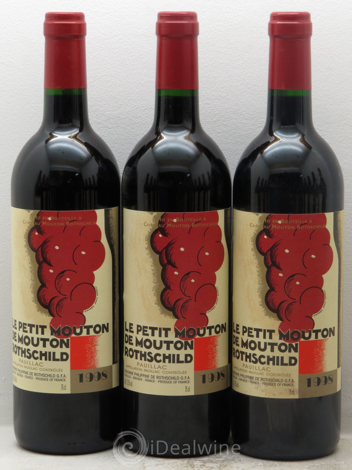 Petit Mouton Second Vin 1998 - Lot de 12 bouteilles - 1