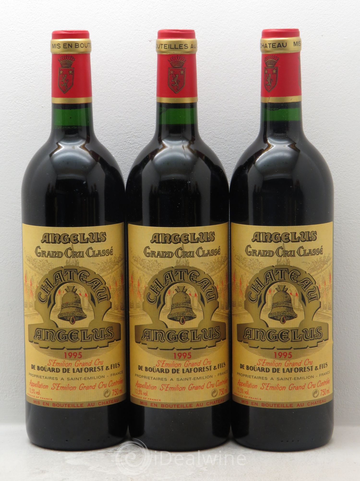Château Angélus 1er Grand Cru Classé A 1995 - Lot de 12 bouteilles - 1