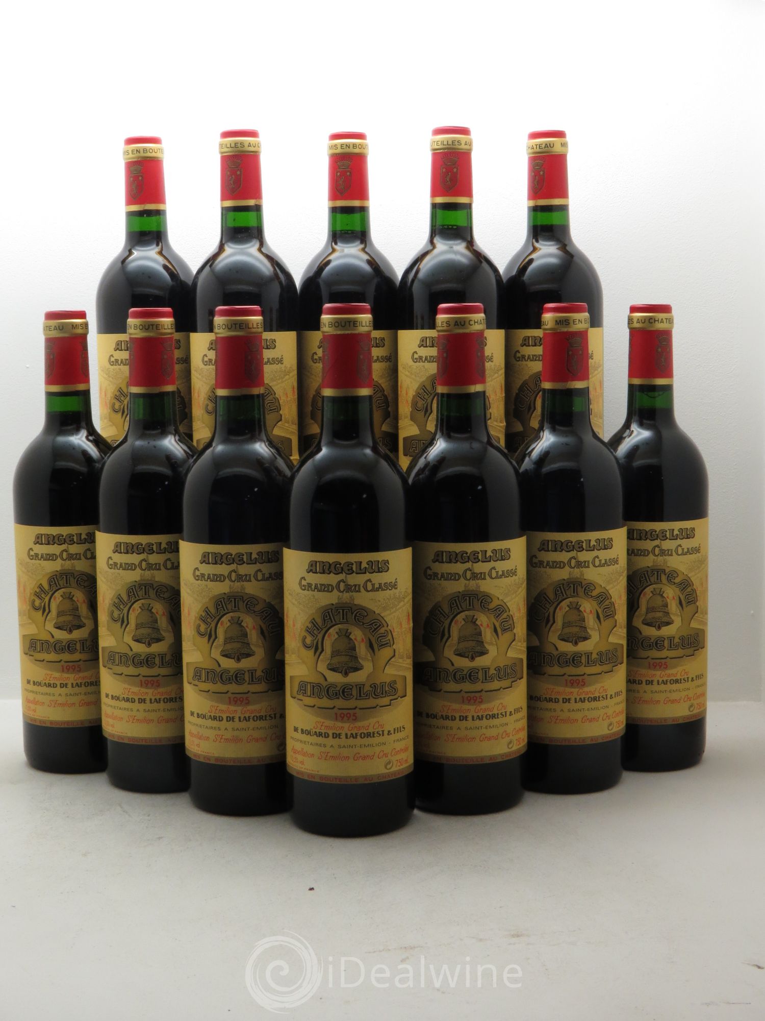Château Angélus 1er Grand Cru Classé A 1995 - Lot de 12 bouteilles - 0