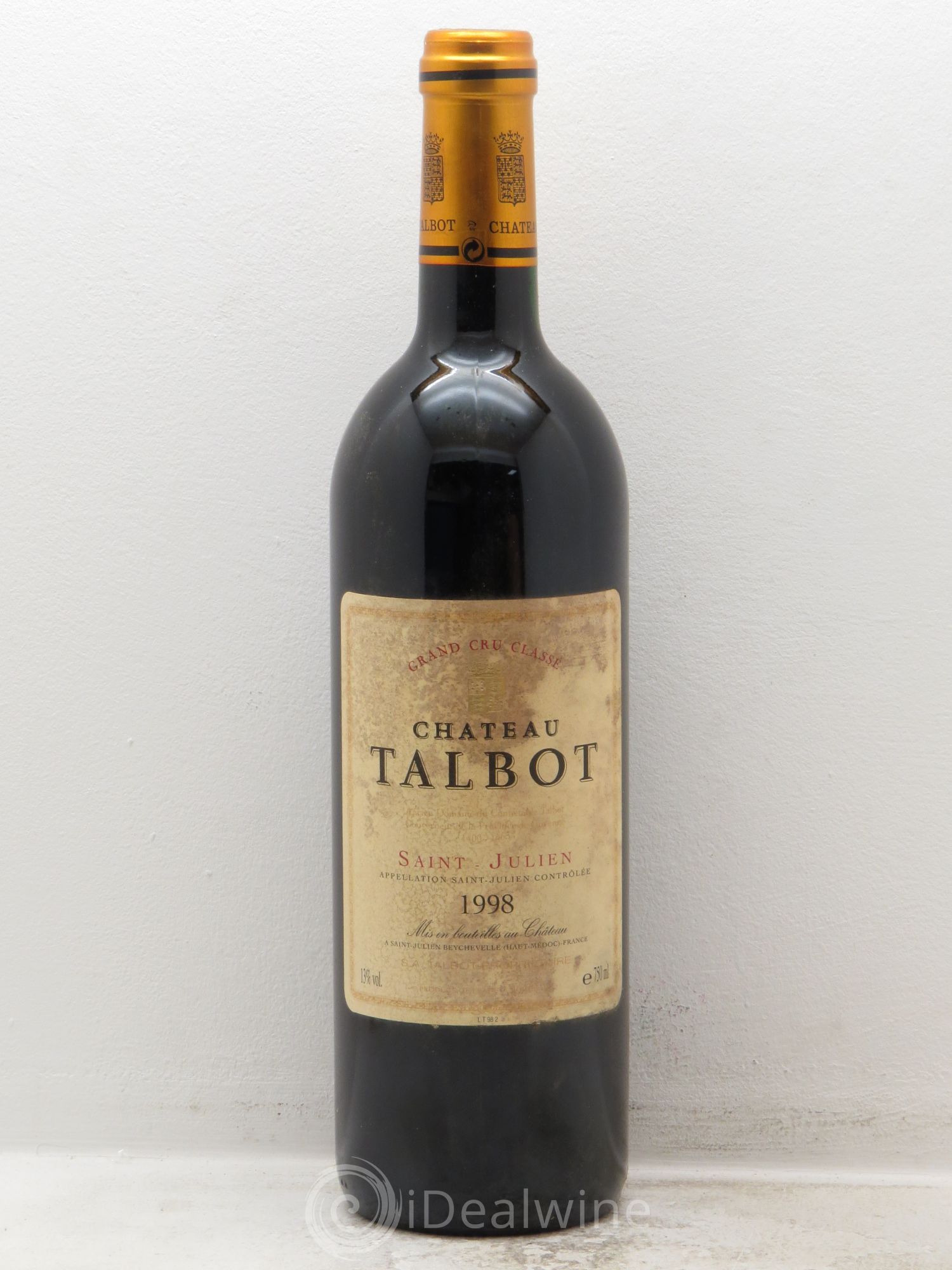 Château Talbot 4ème Grand Cru Classé 1998 - Lot de 12 bouteilles - 0