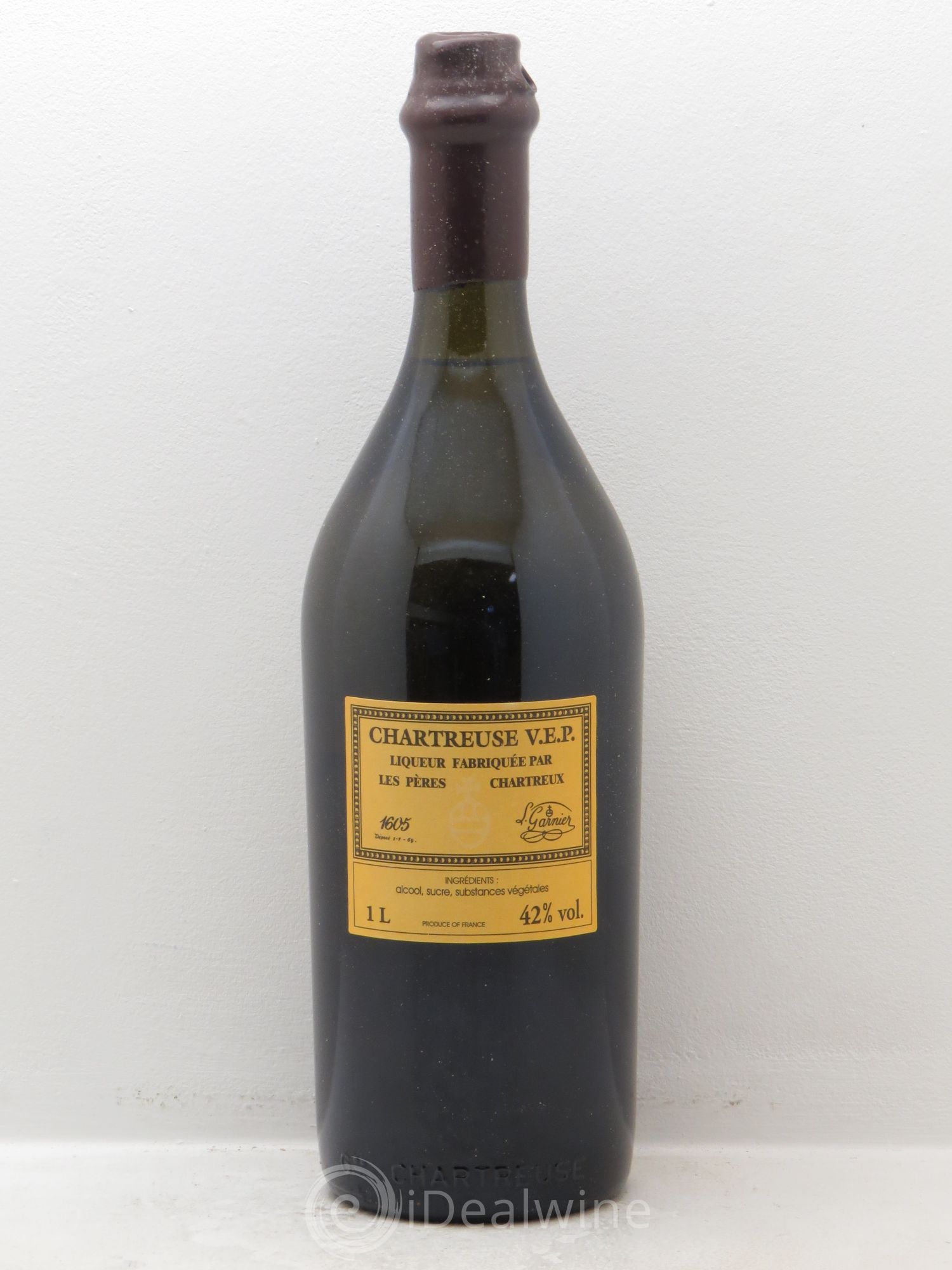 Chartreuse VEP (Vieillissement Exceptionnel Prolongé) Pères Chartreux (1 litre 42°) - Lotto di 1 bottiglia - 0