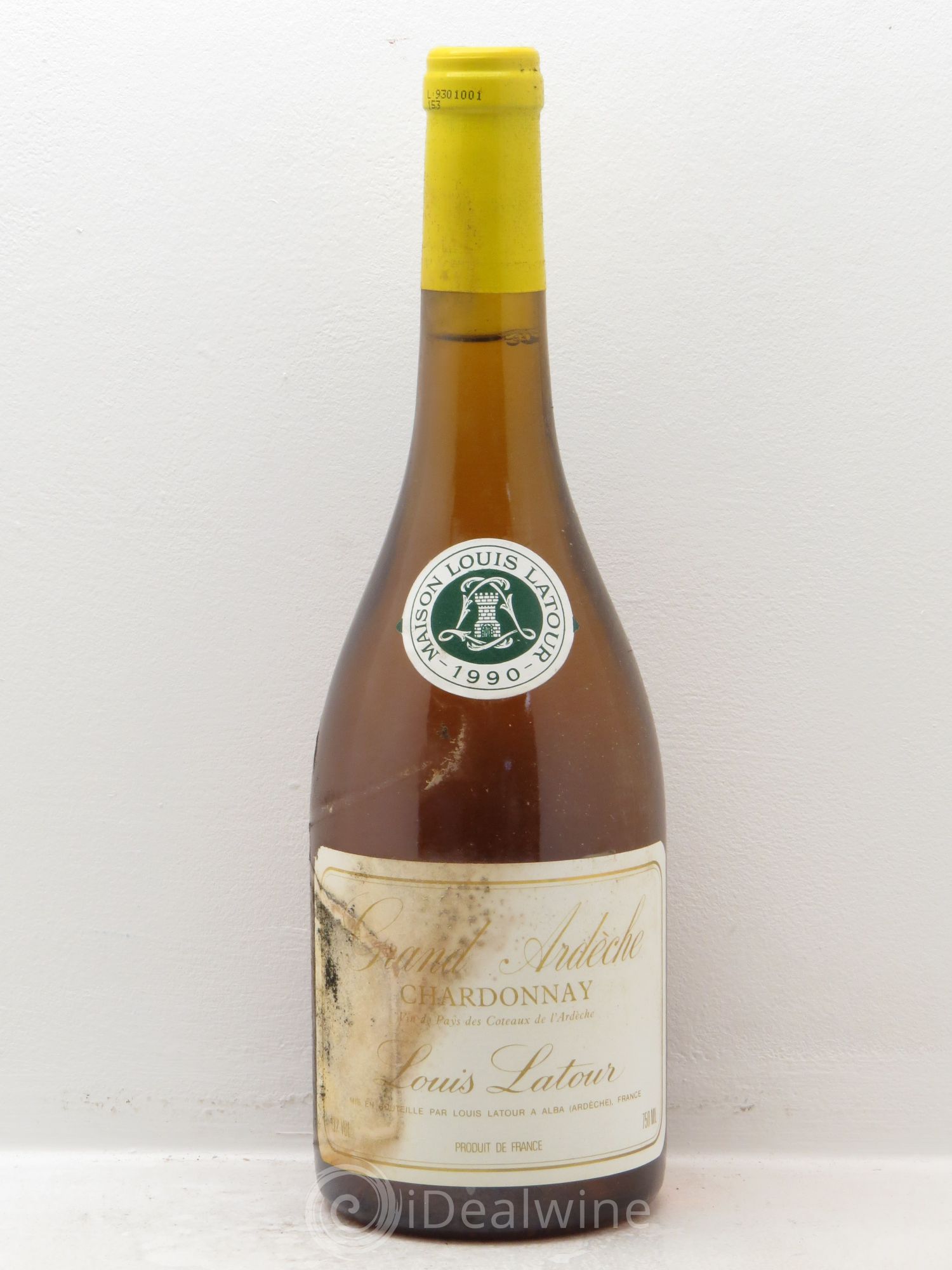 Divers VDP Coteaux de L'Ardèche Grand Ardèche Chardonnay Louis Latour 1990 - Posten von 6 Flaschen - 0