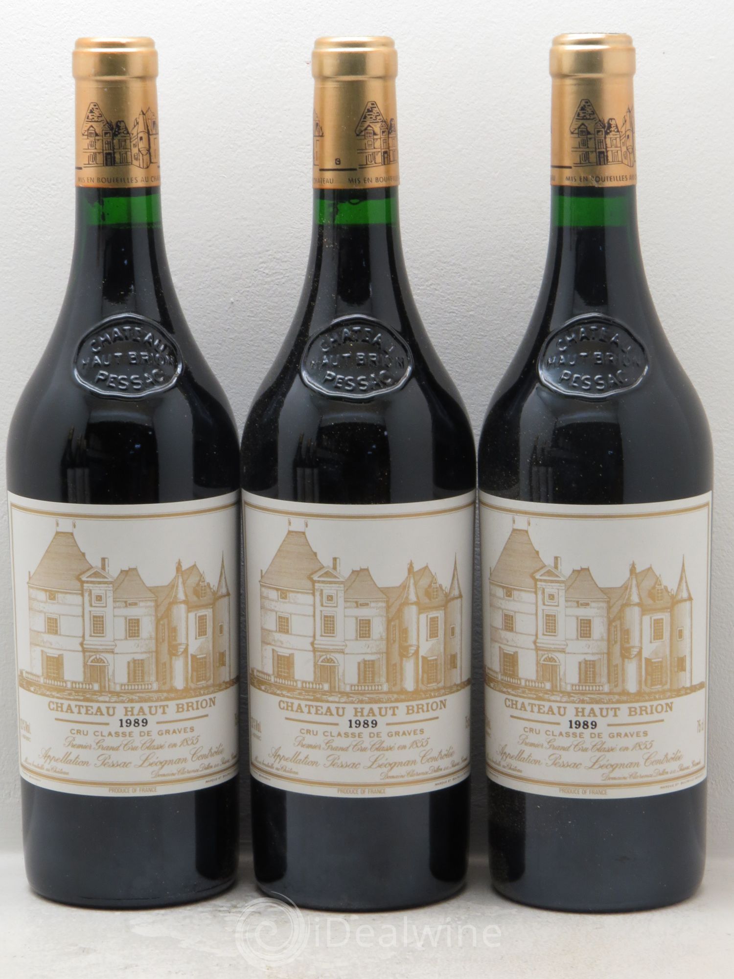 Château Haut Brion 1er Grand Cru Classé 1989 - Lot de 12 bouteilles - 2