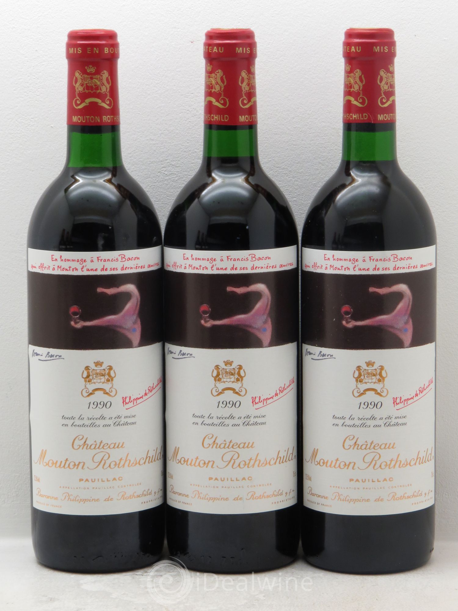Château Mouton Rothschild 1er Grand Cru Classé 1990 - Lot de 12 bouteilles - 2