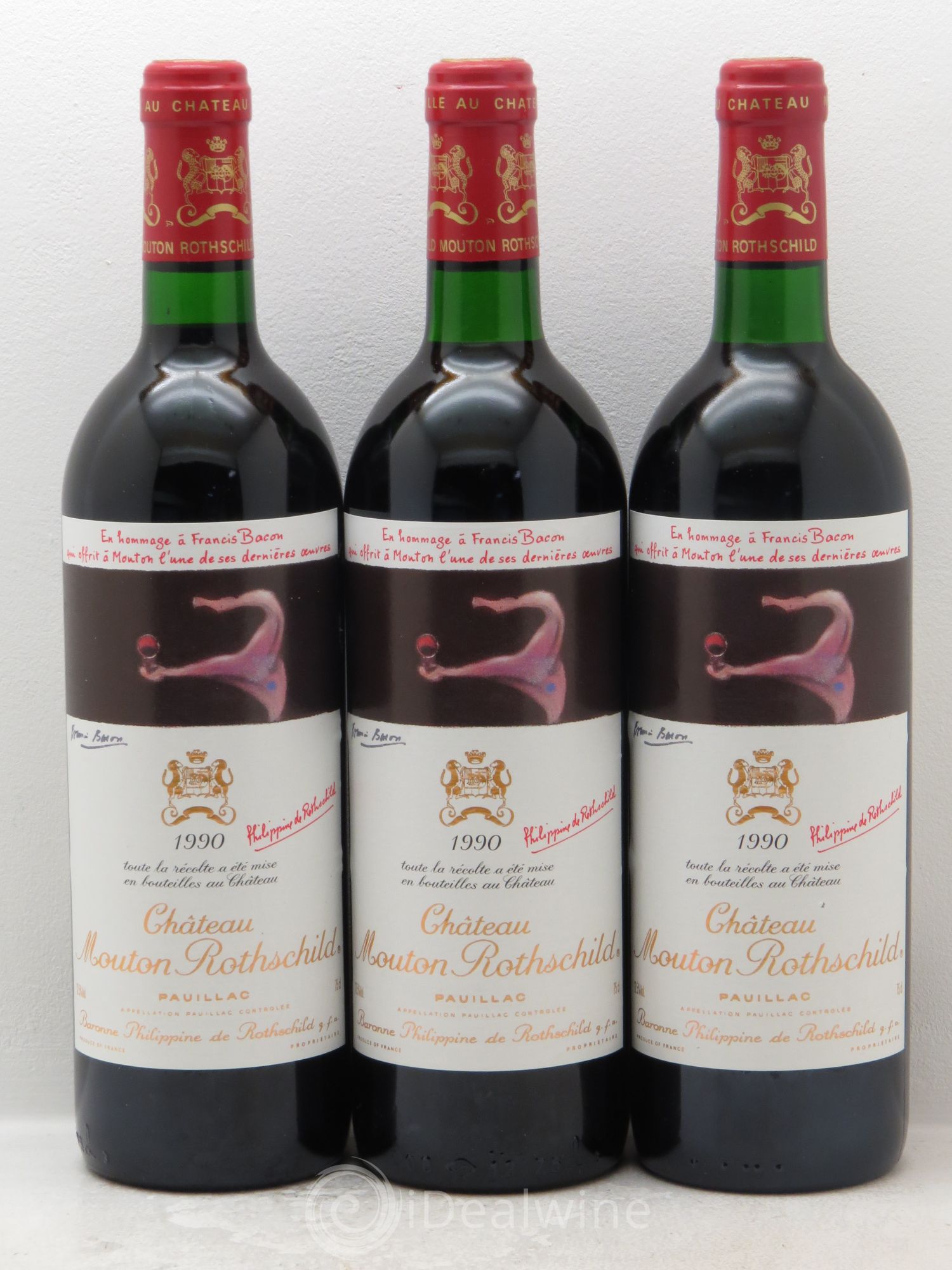 Château Mouton Rothschild 1er Grand Cru Classé 1990 - Lot de 12 bouteilles - 3