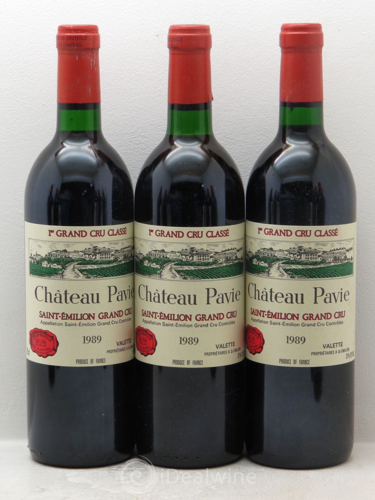 Château Pavie 1er Grand Cru Classé A 1989 - Lot de 12 bouteilles - 1