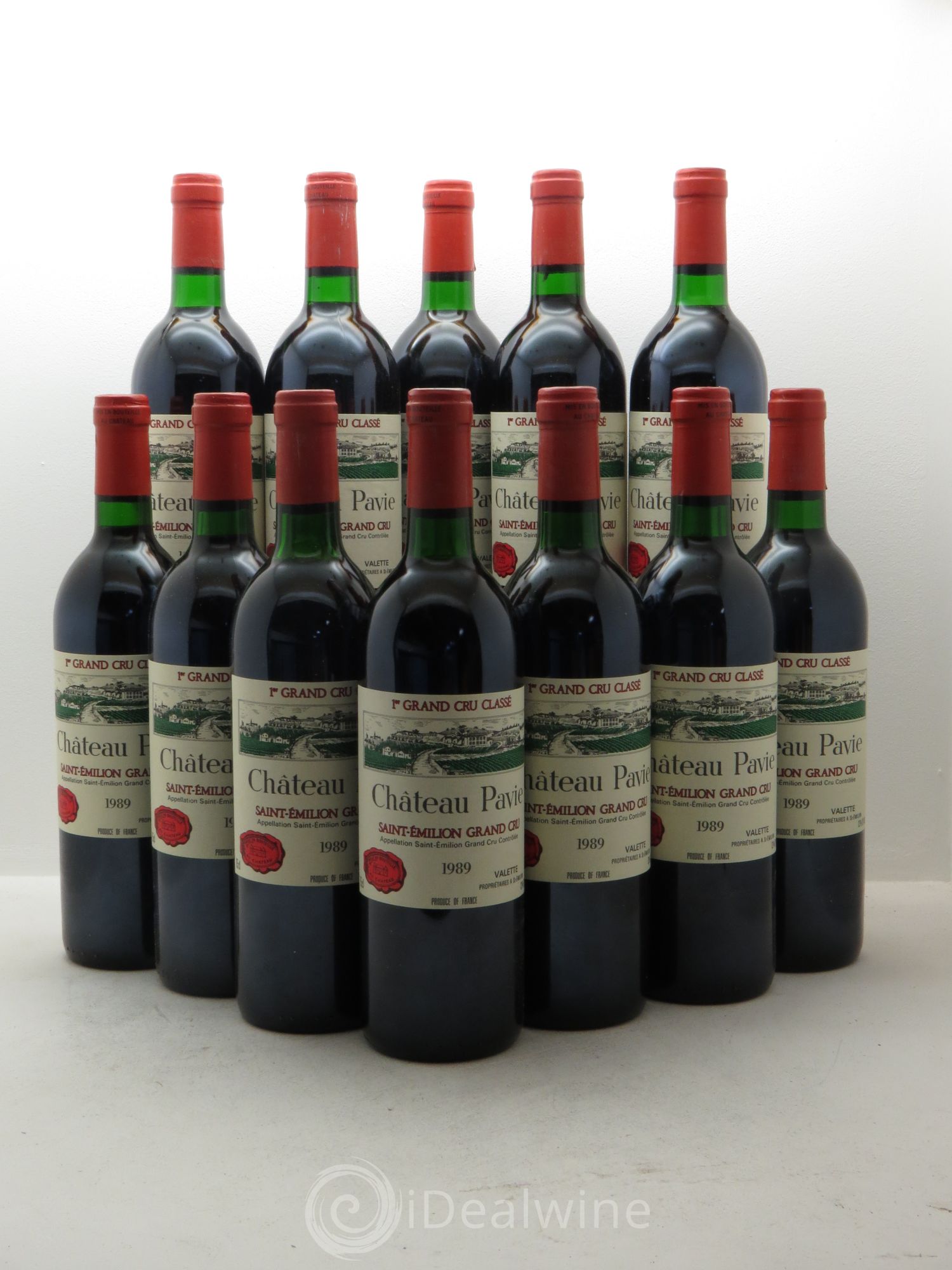 Château Pavie 1er Grand Cru Classé A 1989 - Lot de 12 bouteilles - 0