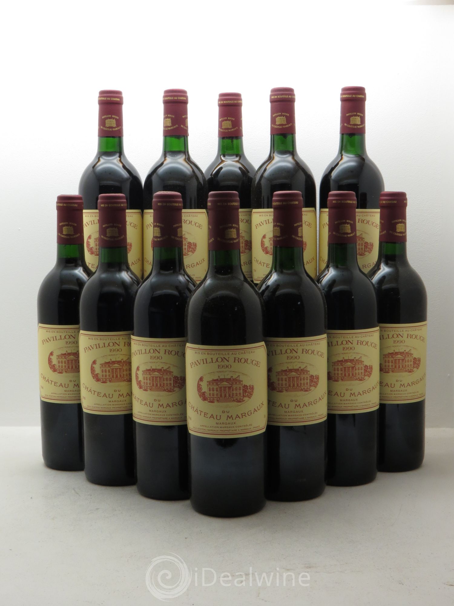 Pavillon Rouge du Château Margaux Second Vin 1990 - Lot de 12 bouteilles - 0