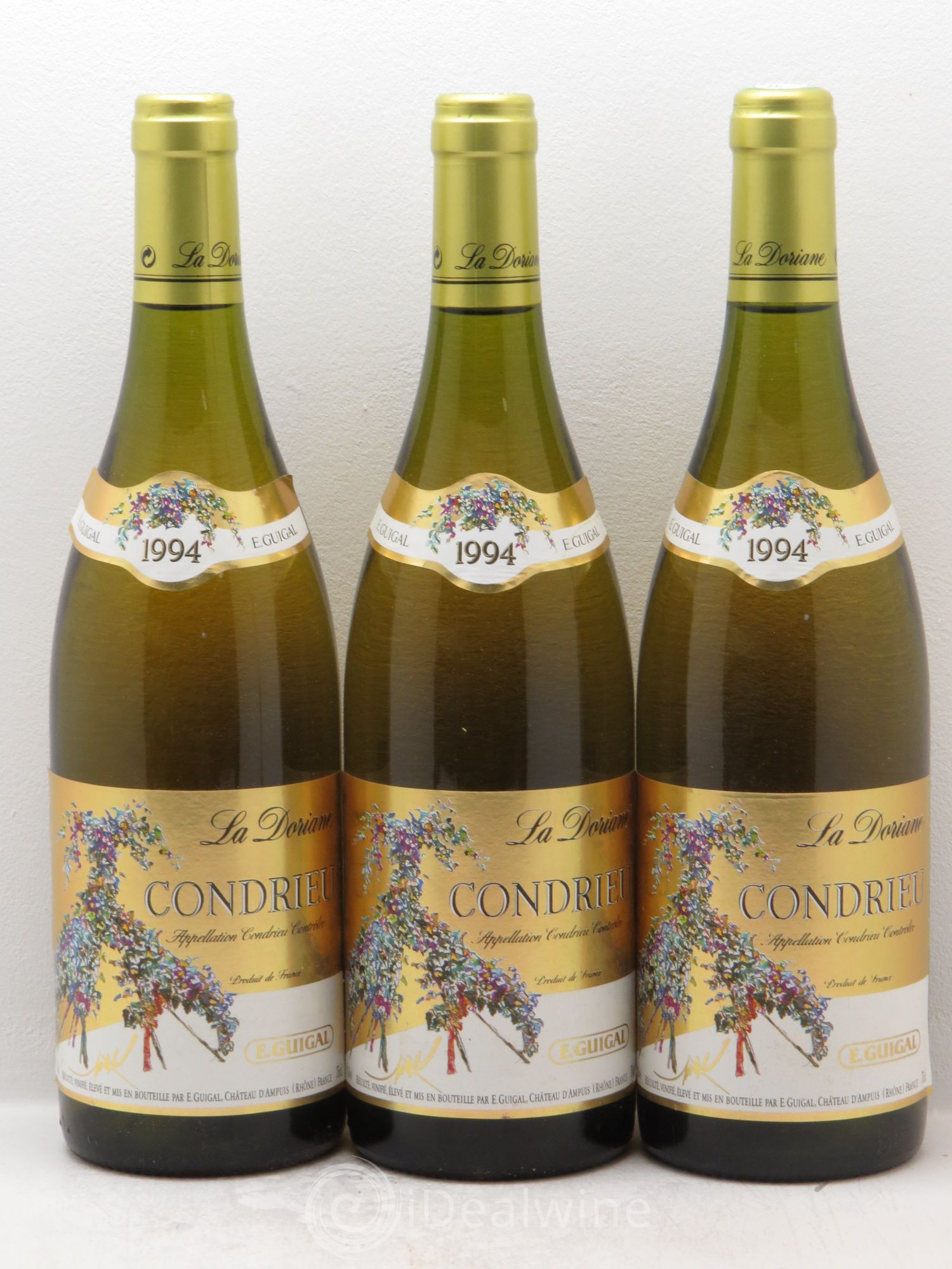 Condrieu La Doriane Guigal 1994 - Lot de 3 bouteilles - 0
