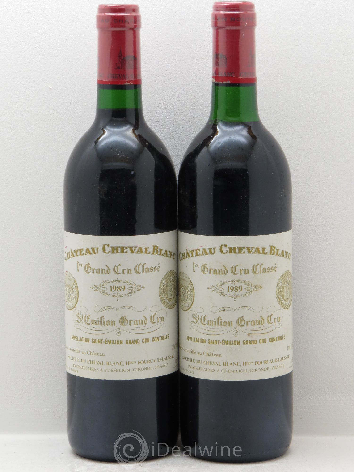 Château Cheval Blanc 1er Grand Cru Classé A 1989 - Lot de 2 bouteilles - 0