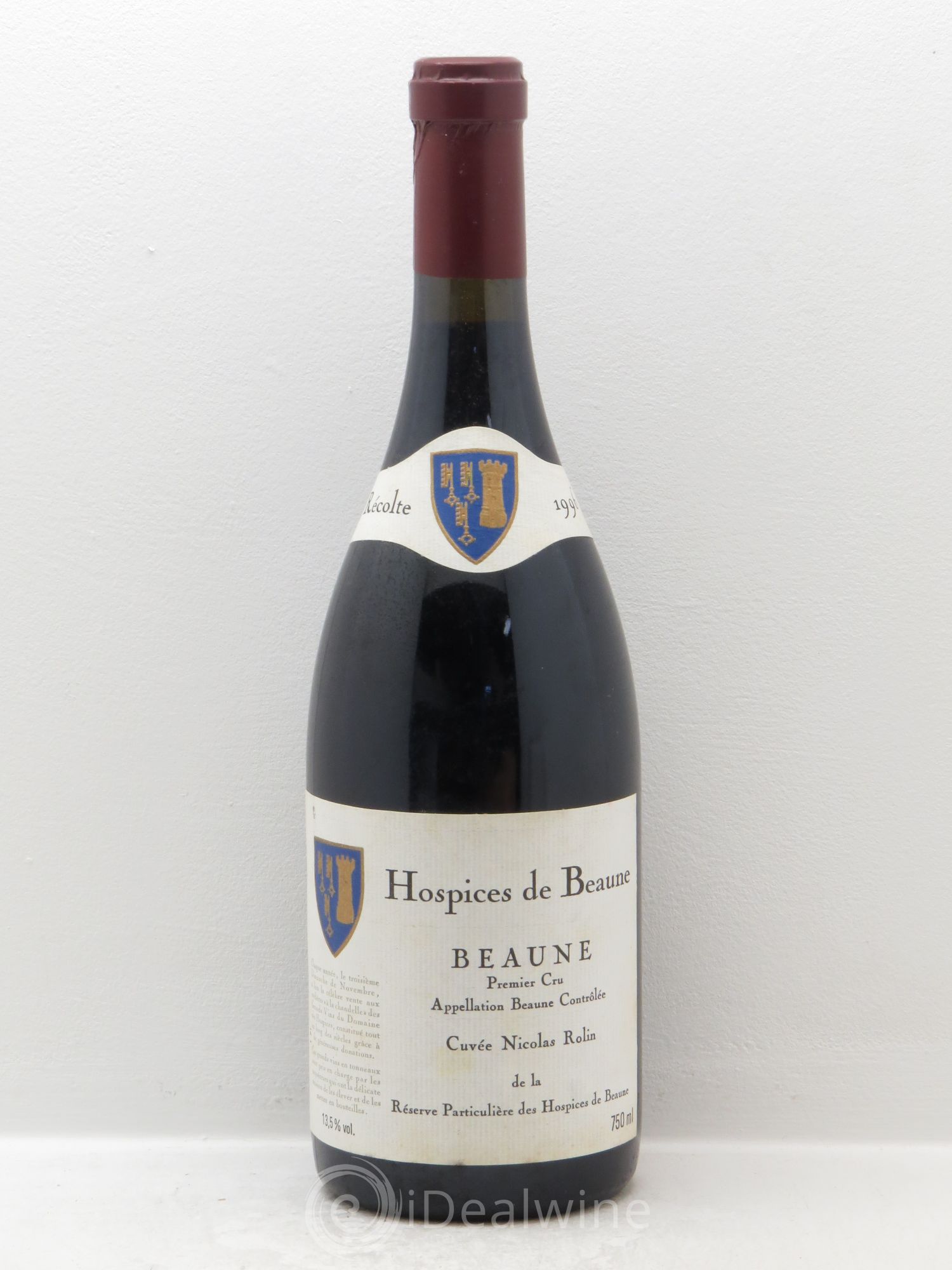Beaune 1er Cru Nicolas Rolin 1996 - Lot de 1 bouteille - 0