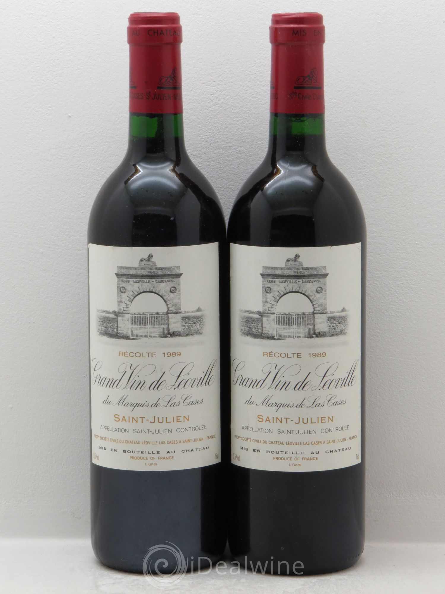 Château Léoville Las Cases 2ème Grand Cru Classé 1989 - Lot de 2 bouteilles - 0