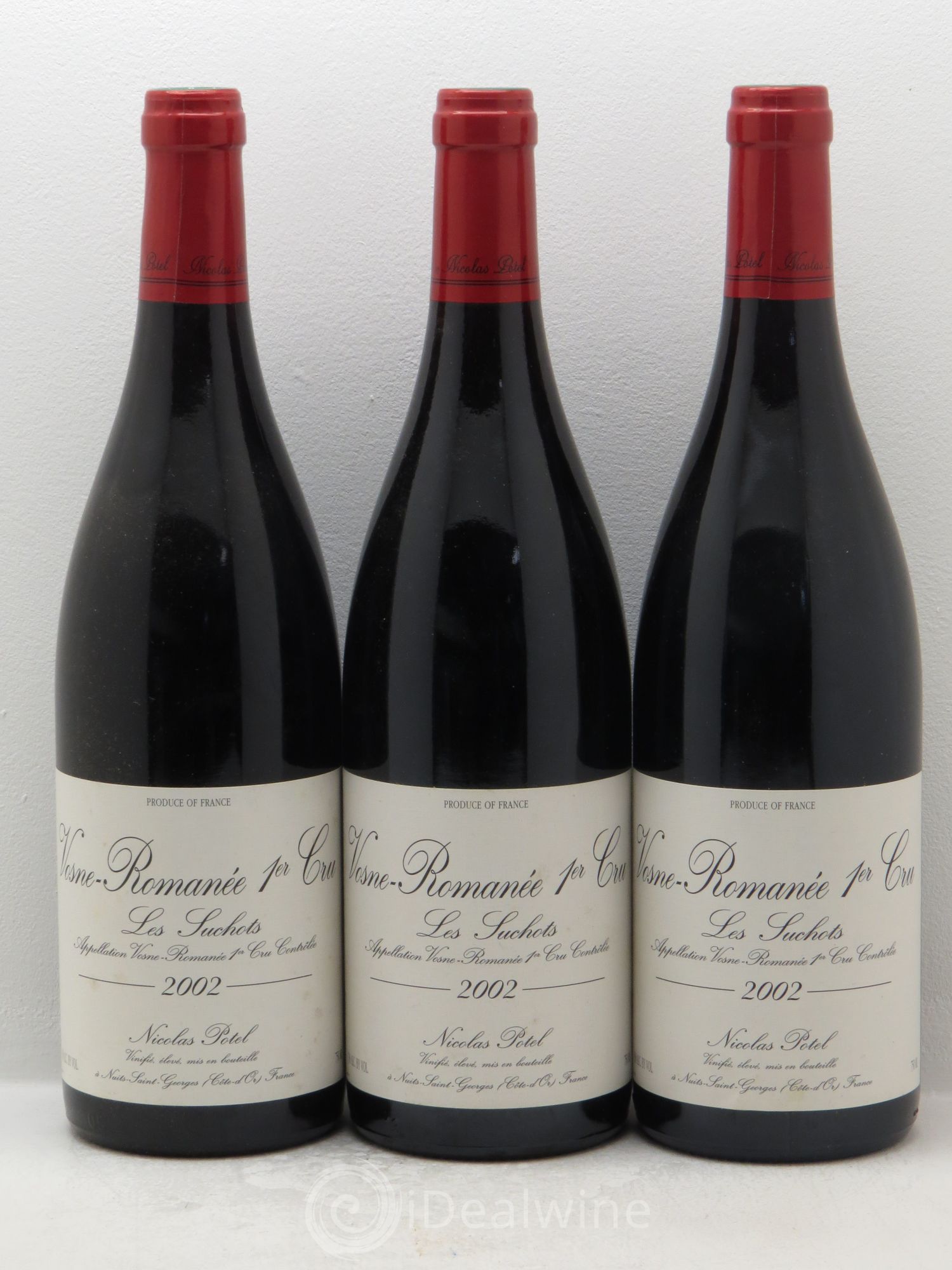 Vosne-Romanée 1er Cru Nicolas Potel 2002 - Lot de 3 bouteilles - 0