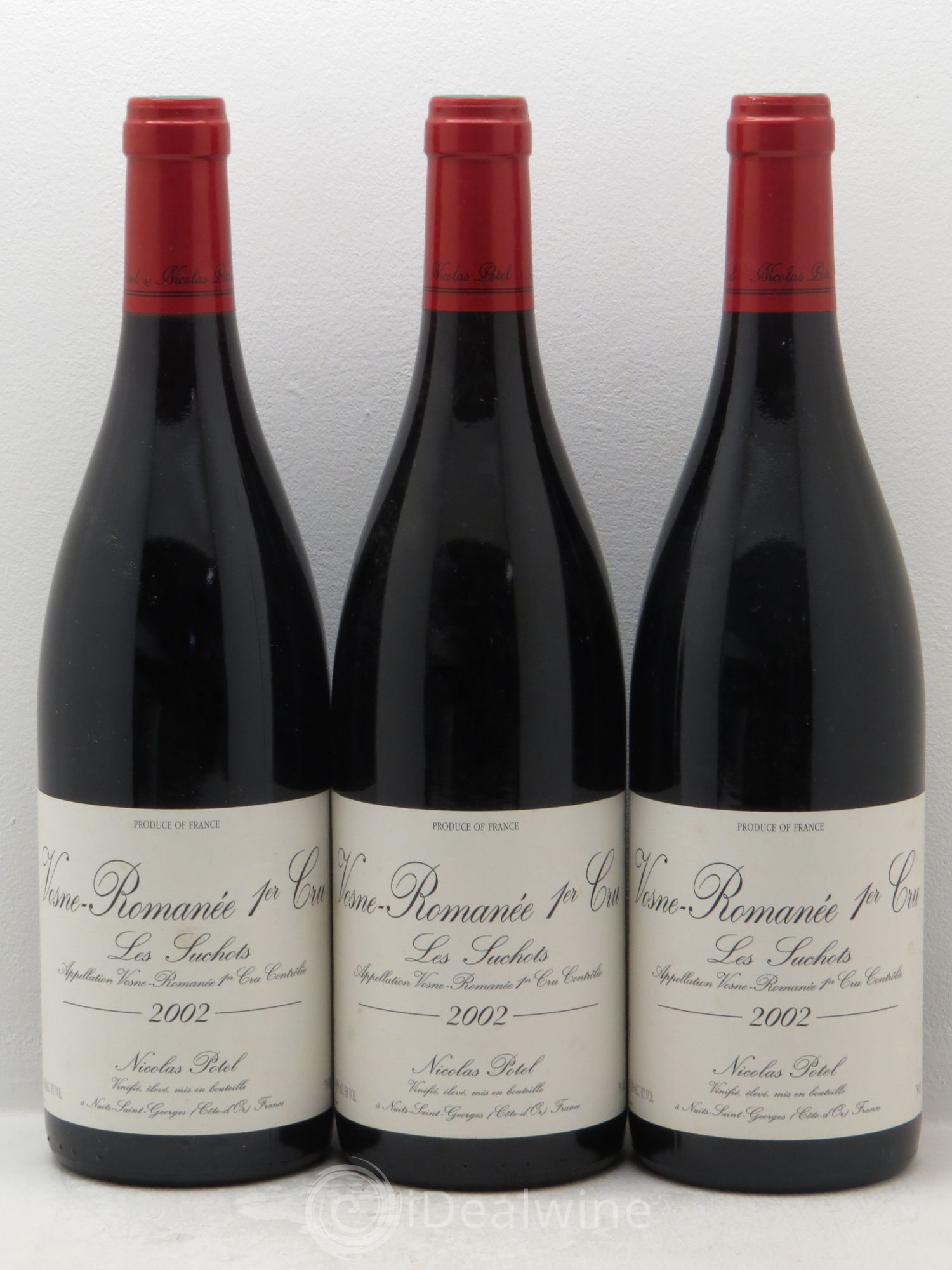 Vosne-Romanée 1er Cru Nicolas Potel 2002 - Lot de 3 bouteilles - 0